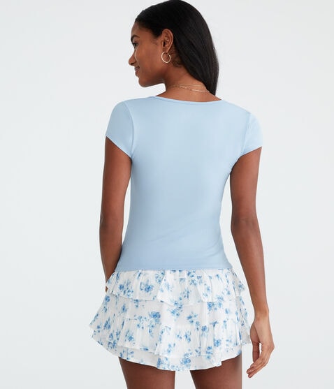Buttery Soft Notch-Neck Tee Buttery Soft Notch-Neck Tee