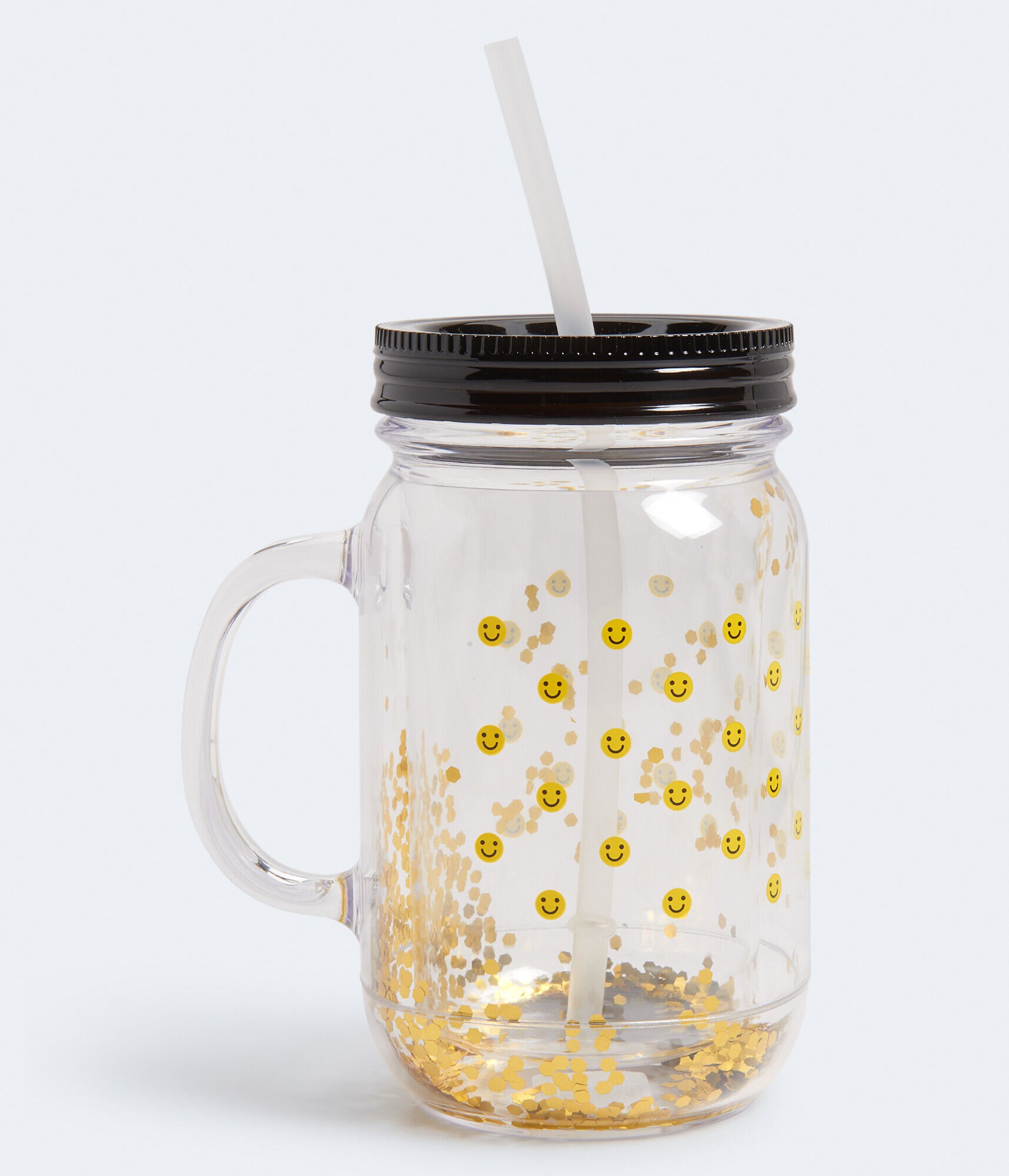 Smiley Faces Mason Jar