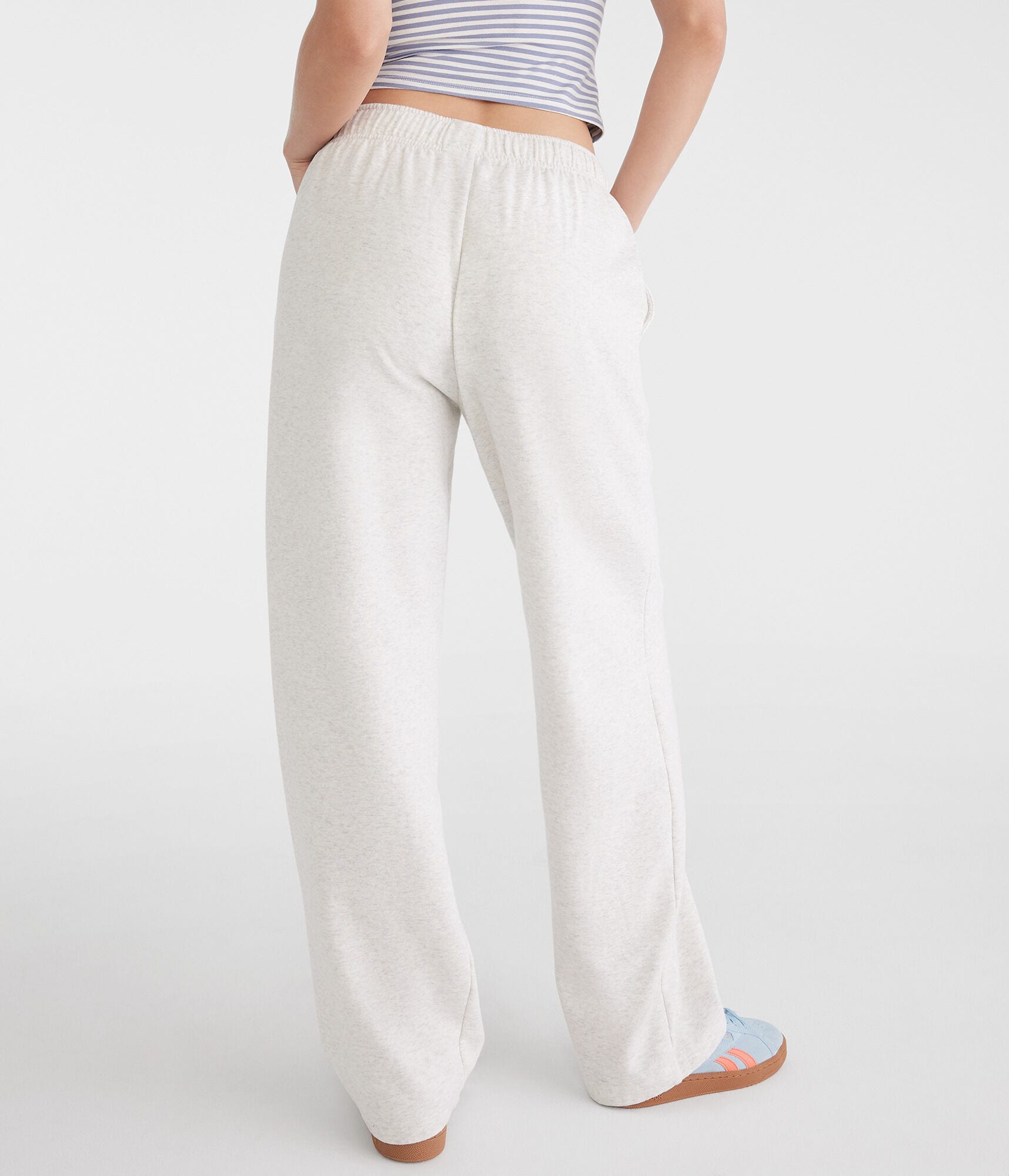 Mid-Rise Straight Leg Sweatpants