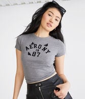 Aero NY Butterfly Flocked Graphic Tee