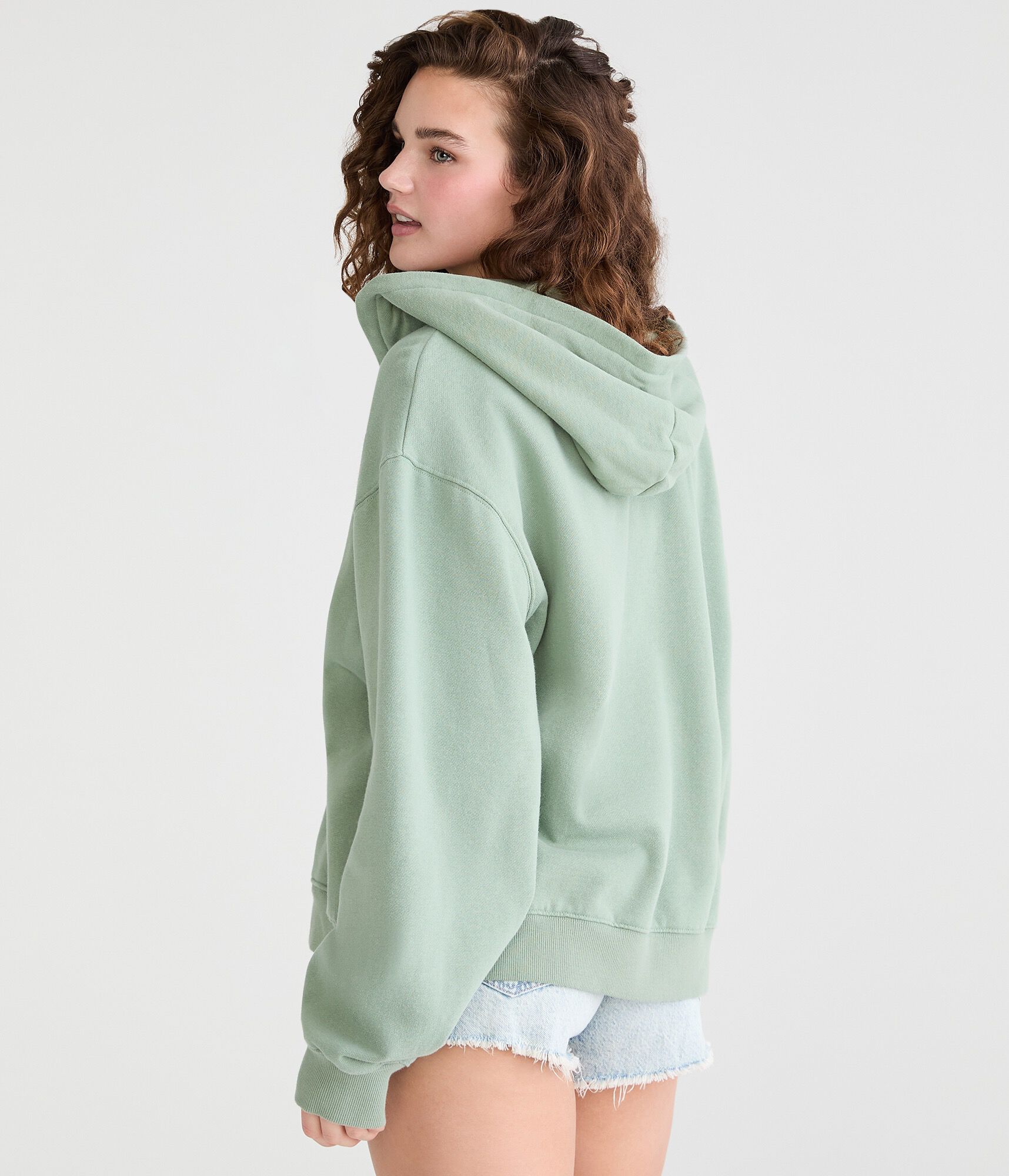Cloud Soft Oversized Full-Zip Hoodie