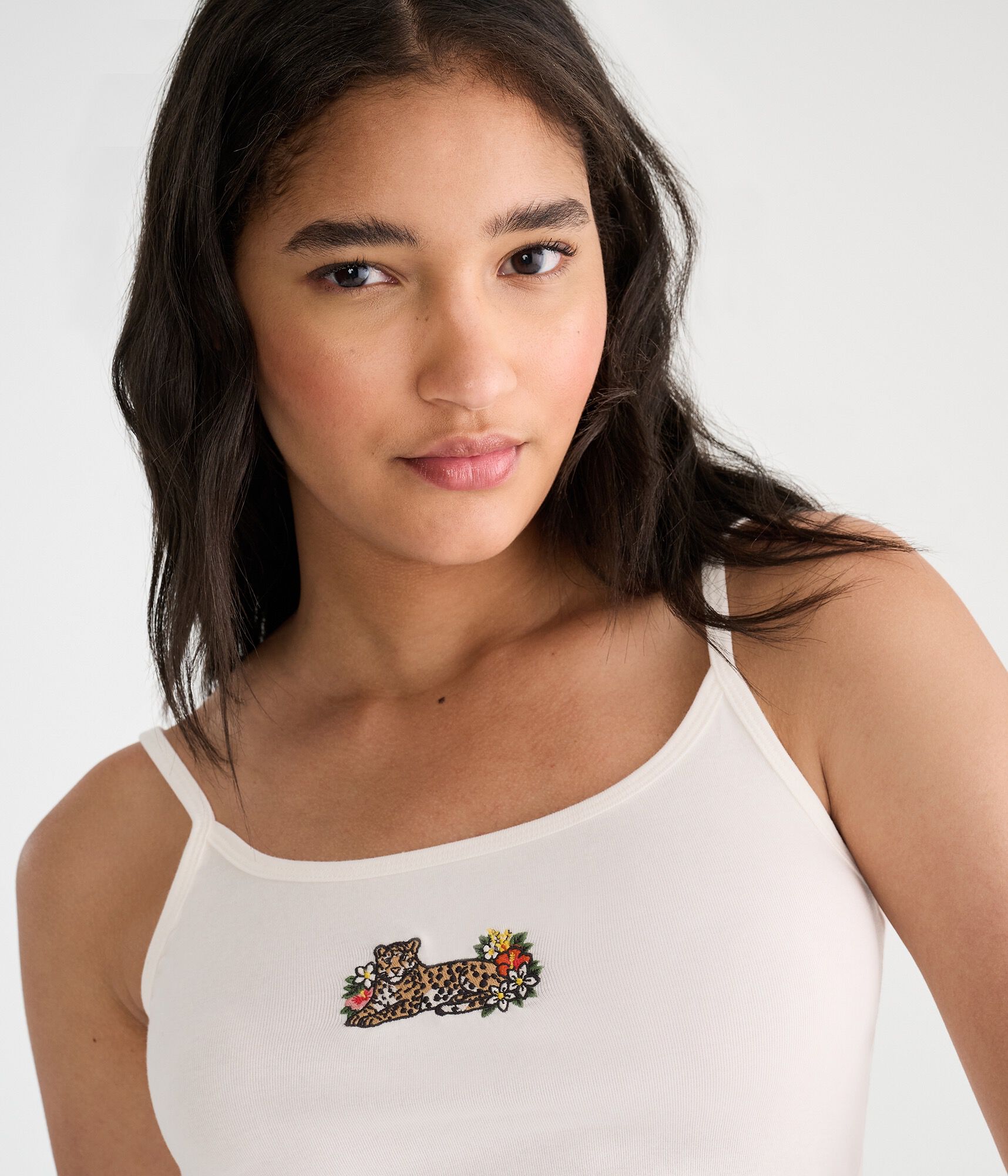 D&eacute;j&agrave; For Aero Leopard Graphic Tank Top