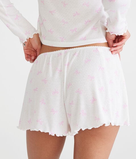 Printed Knit Sleep Shorts Printed Knit Sleep Shorts
