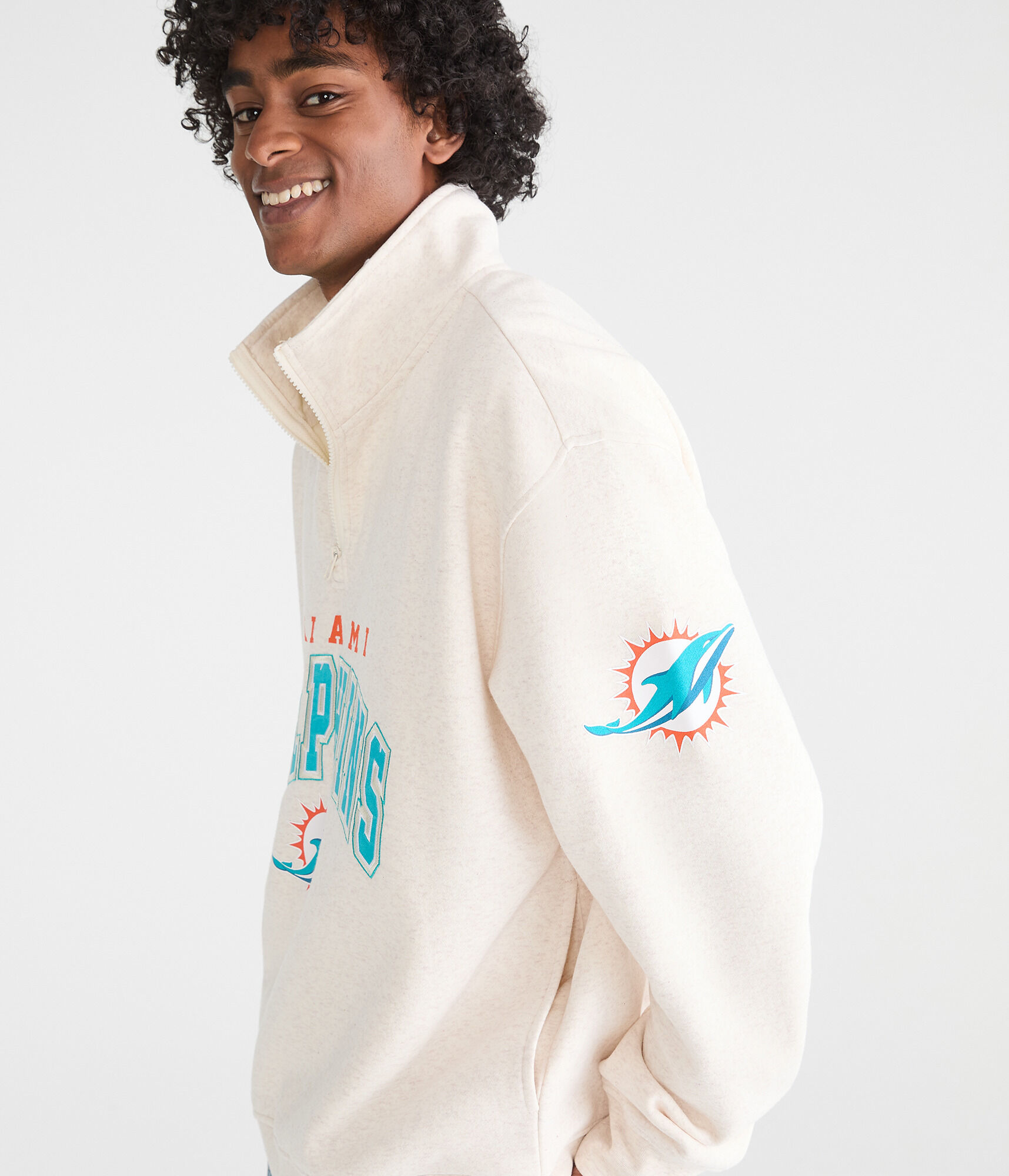 Miami Dolphins Quarter-Zip Sweatshirt