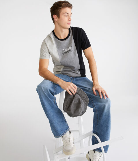 Aero New York Colorblock Graphic Tee