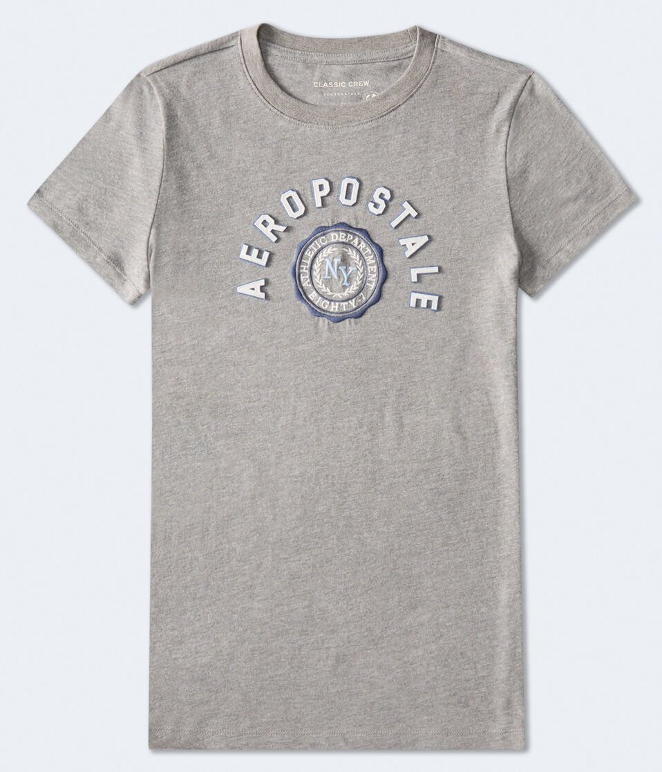 Aeropostale Arch Crest Appliqué Graphic Tee