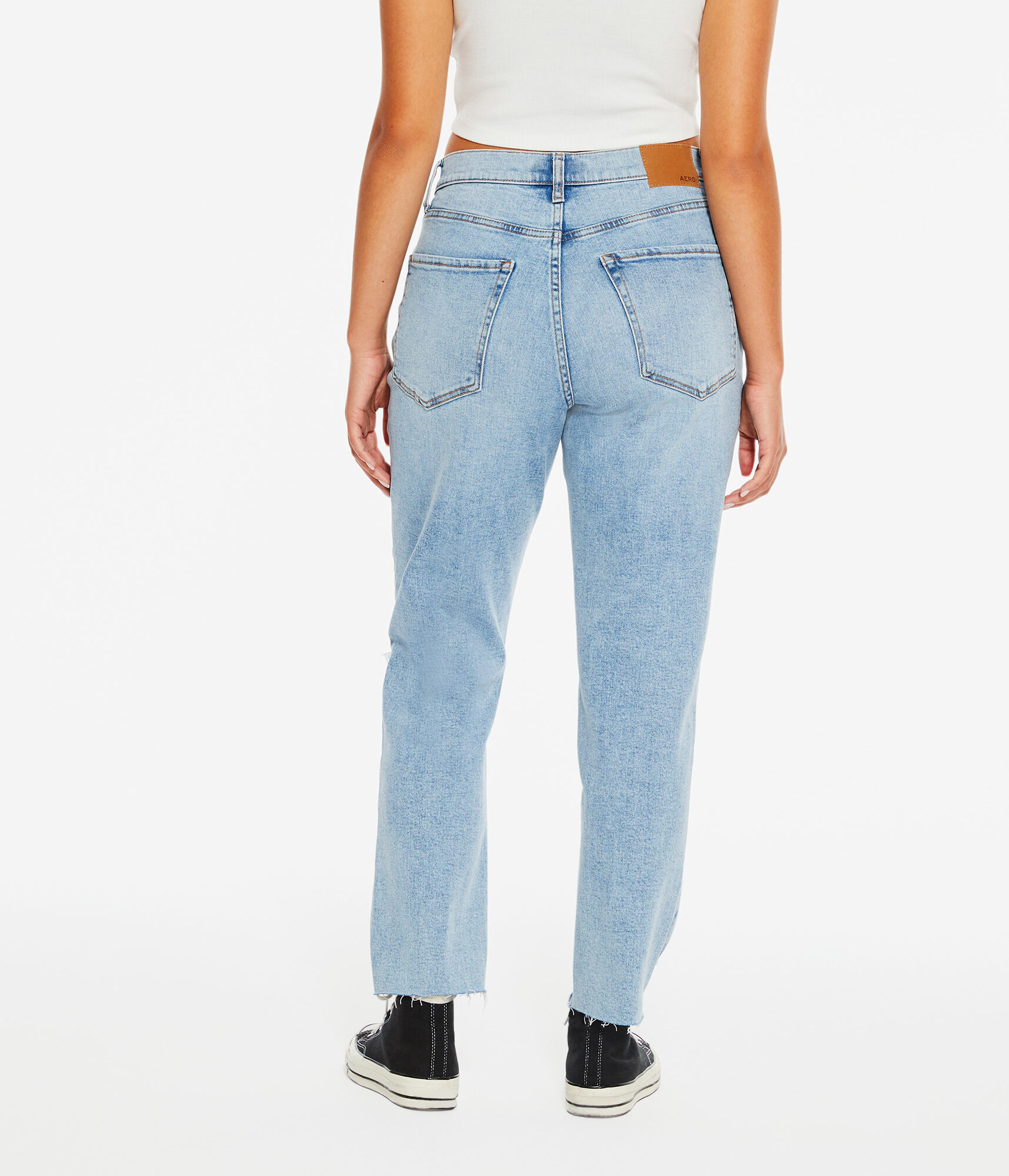 High-Waisted Curvy Stretch Mom Jean - Main Image