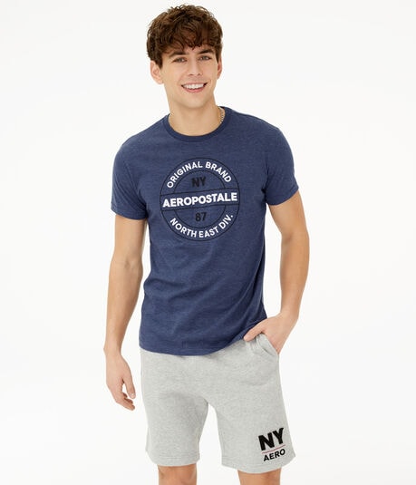 Aeropostale North East Circle Appliqué Graphic Tee***