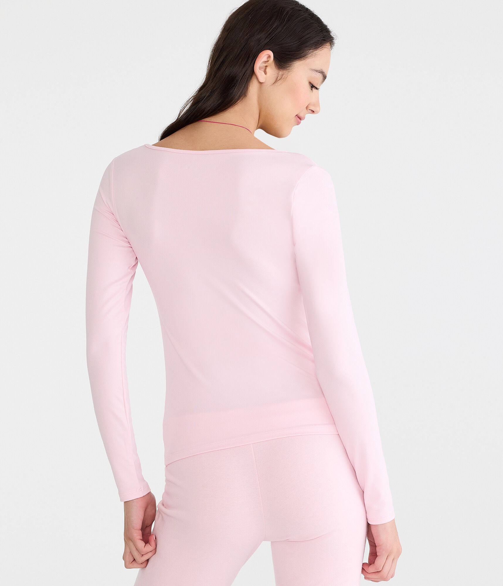 Long Sleeve Buttery Soft Seamless Sweetheart Tee
