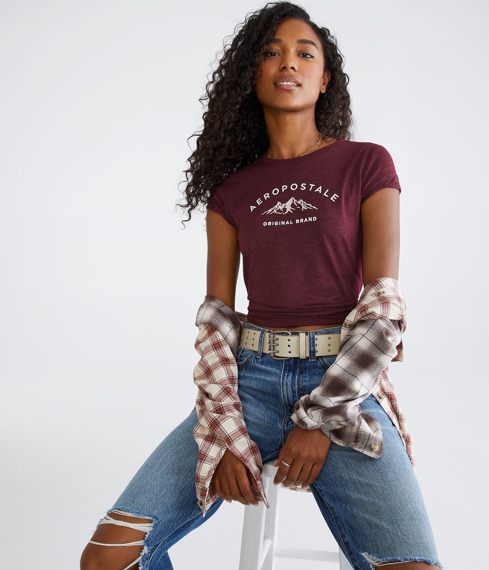 Aeropostale Arch Mountain Graphic Tee