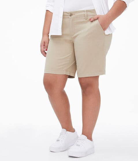 Curvy Uniform Bermuda Shorts Curvy Uniform Bermuda Shorts