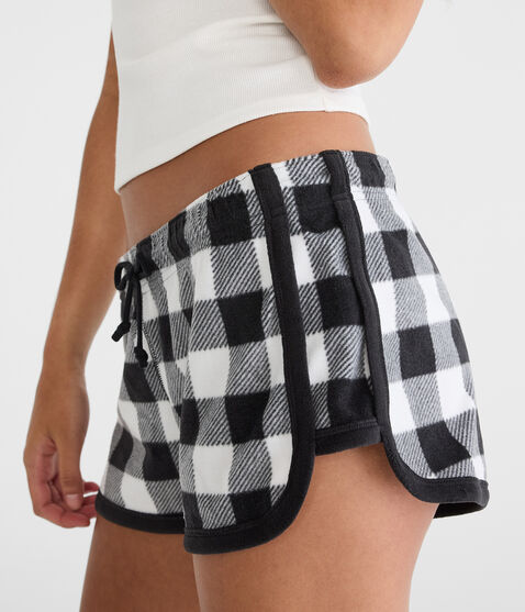 Buffalo Plaid Polyfleece Sleep Shorts Buffalo Plaid Polyfleece Sleep Shorts