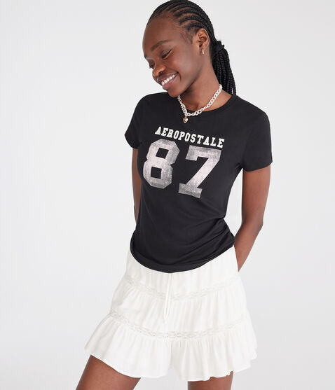 Aeropostale 87 Appliqué Graphic Tee Aeropostale 87 Appliqué Graphic Tee