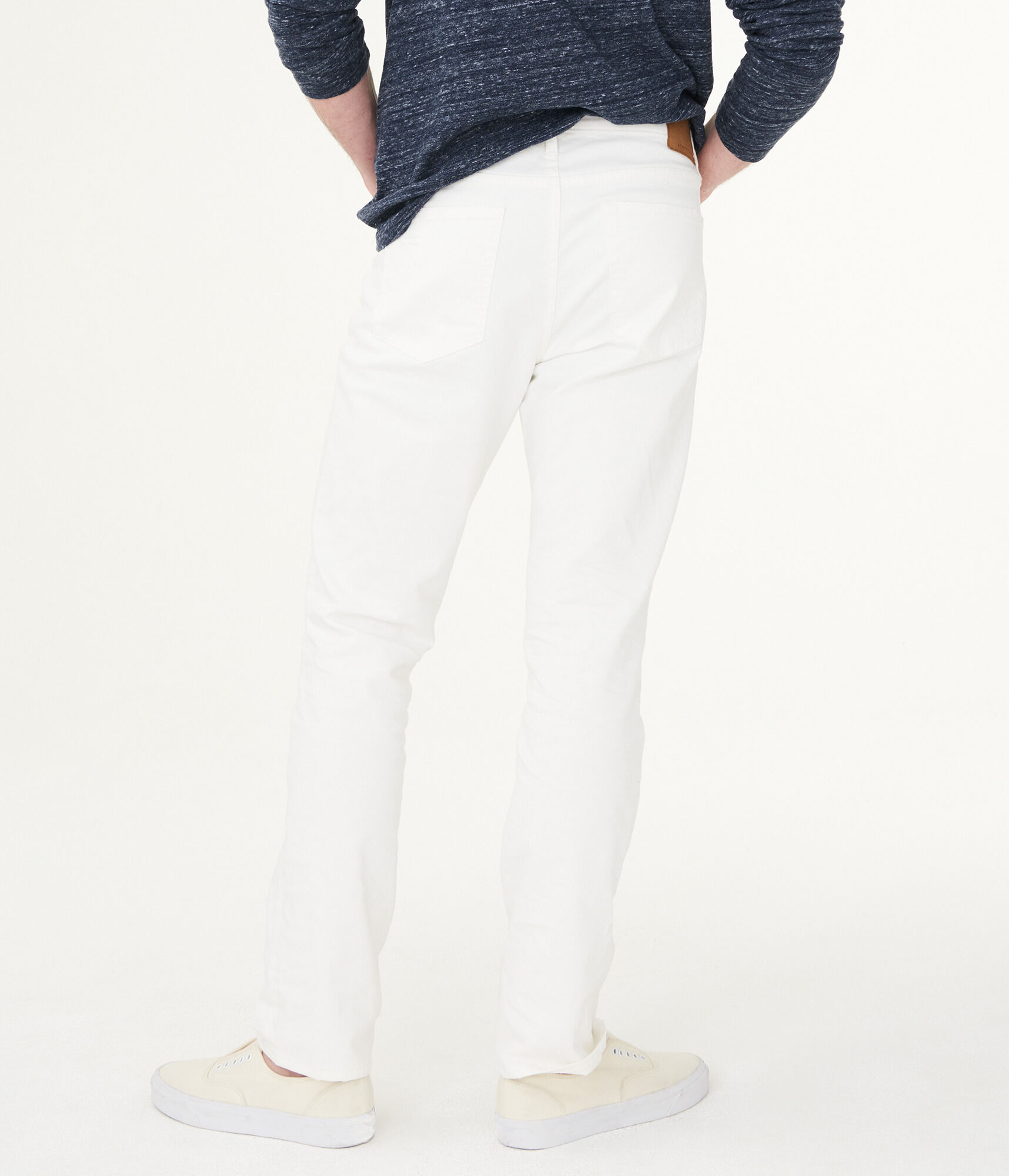 Slim Straight White Stretch Jean