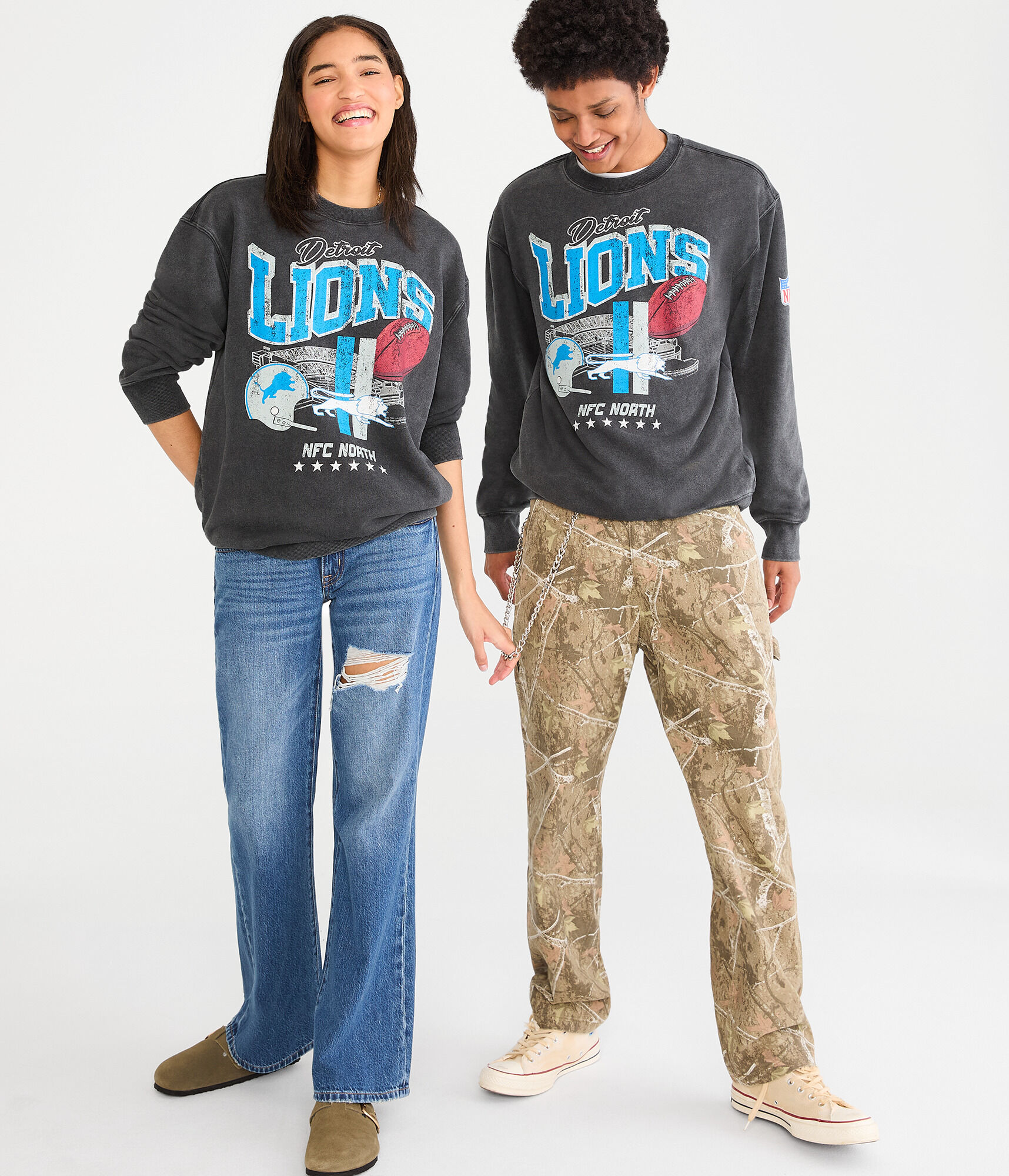 Detroit Lions Stadium Crew Sweatshirt