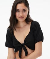 Tie-Front Crop Top