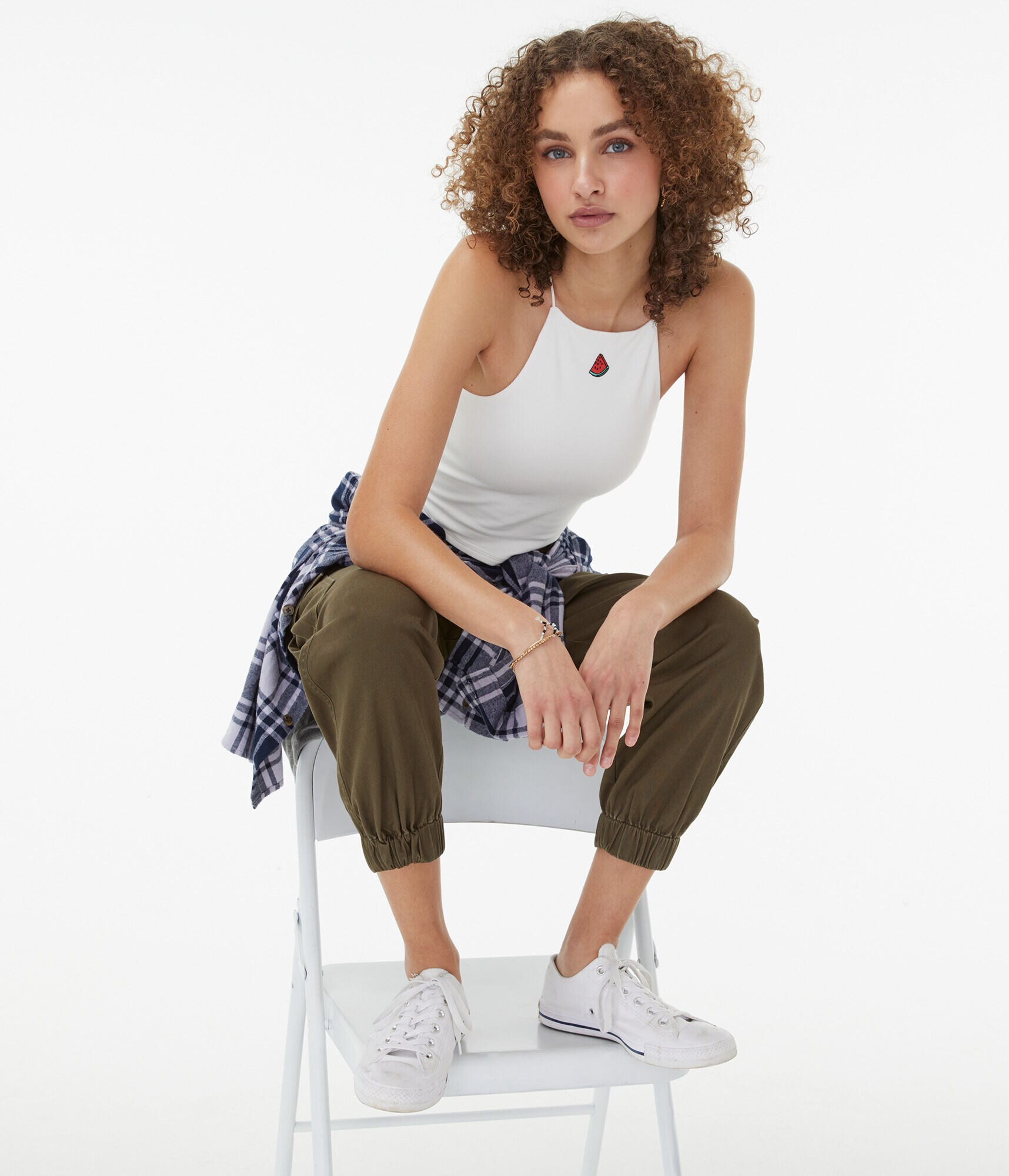 Watermelon Cropped Bungee Tank