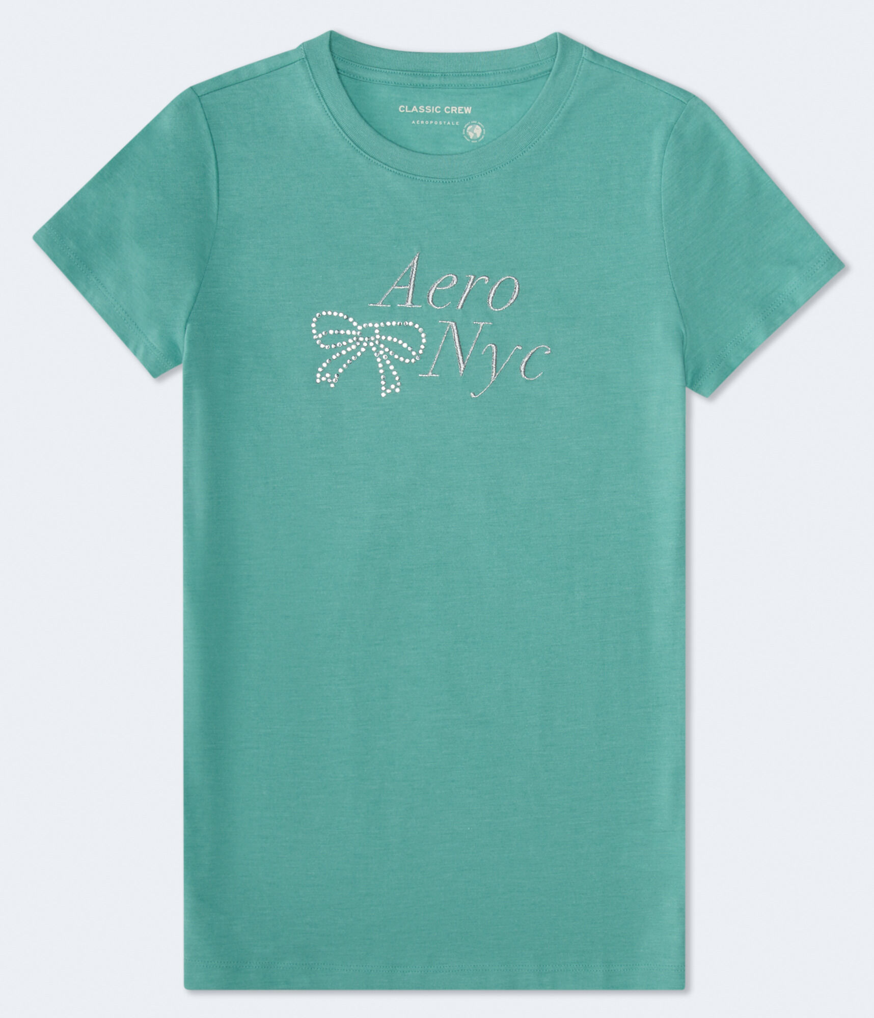 Aero Rhinestone Bow Graphic Tee