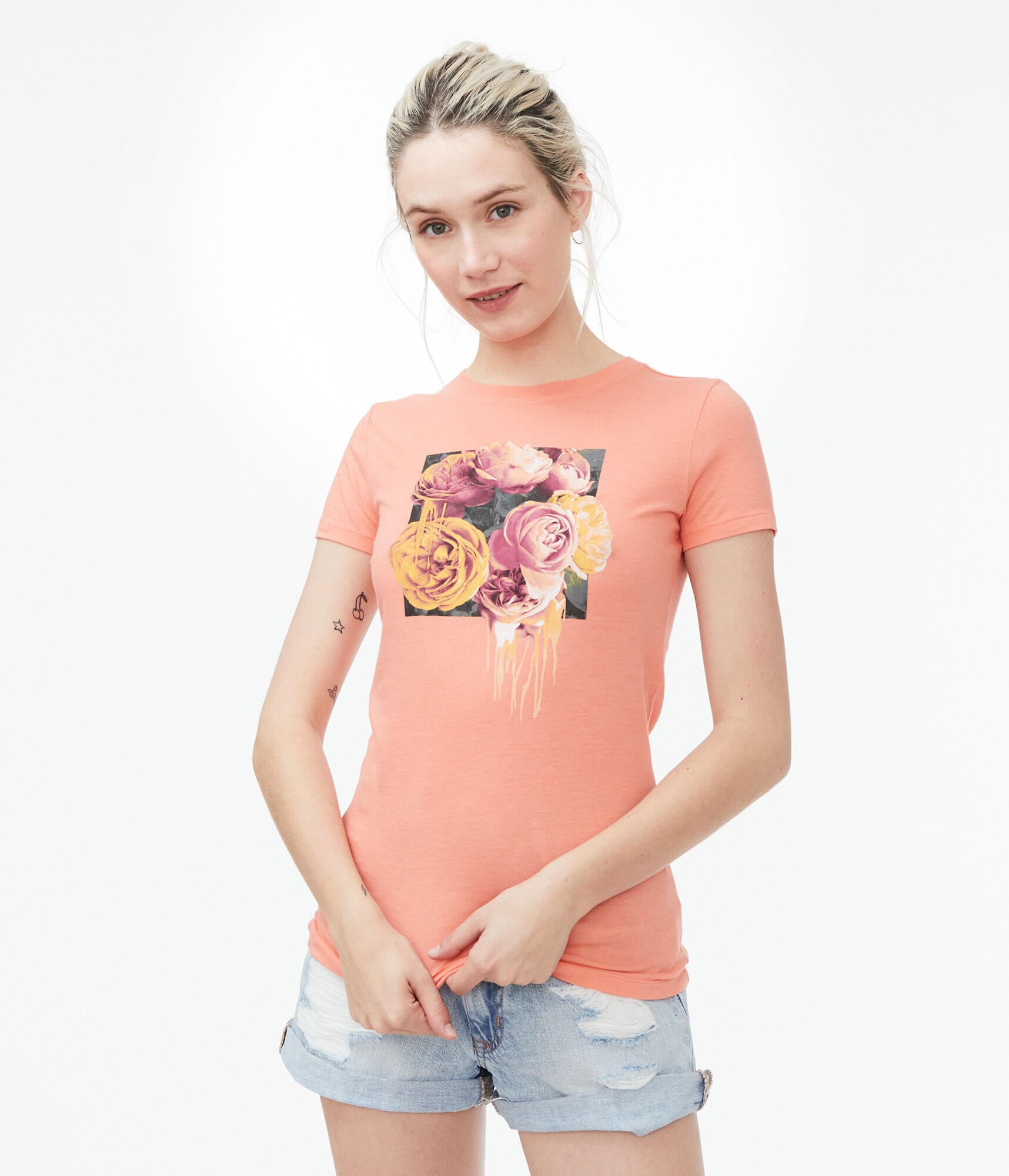 Dripping Flowers Graphic Tee