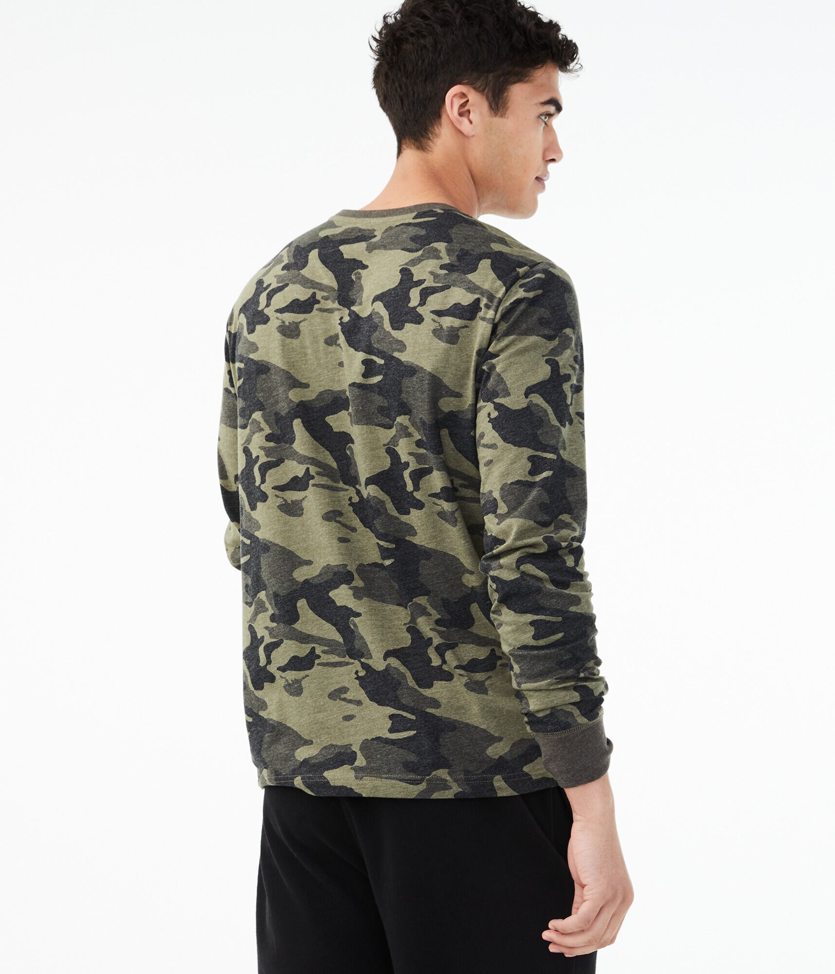 Long Sleeve Road Trippin' Camo Graphic Tee