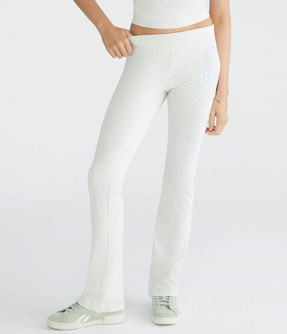 87 Mid-Rise Fold-Over Flare Leg Pants