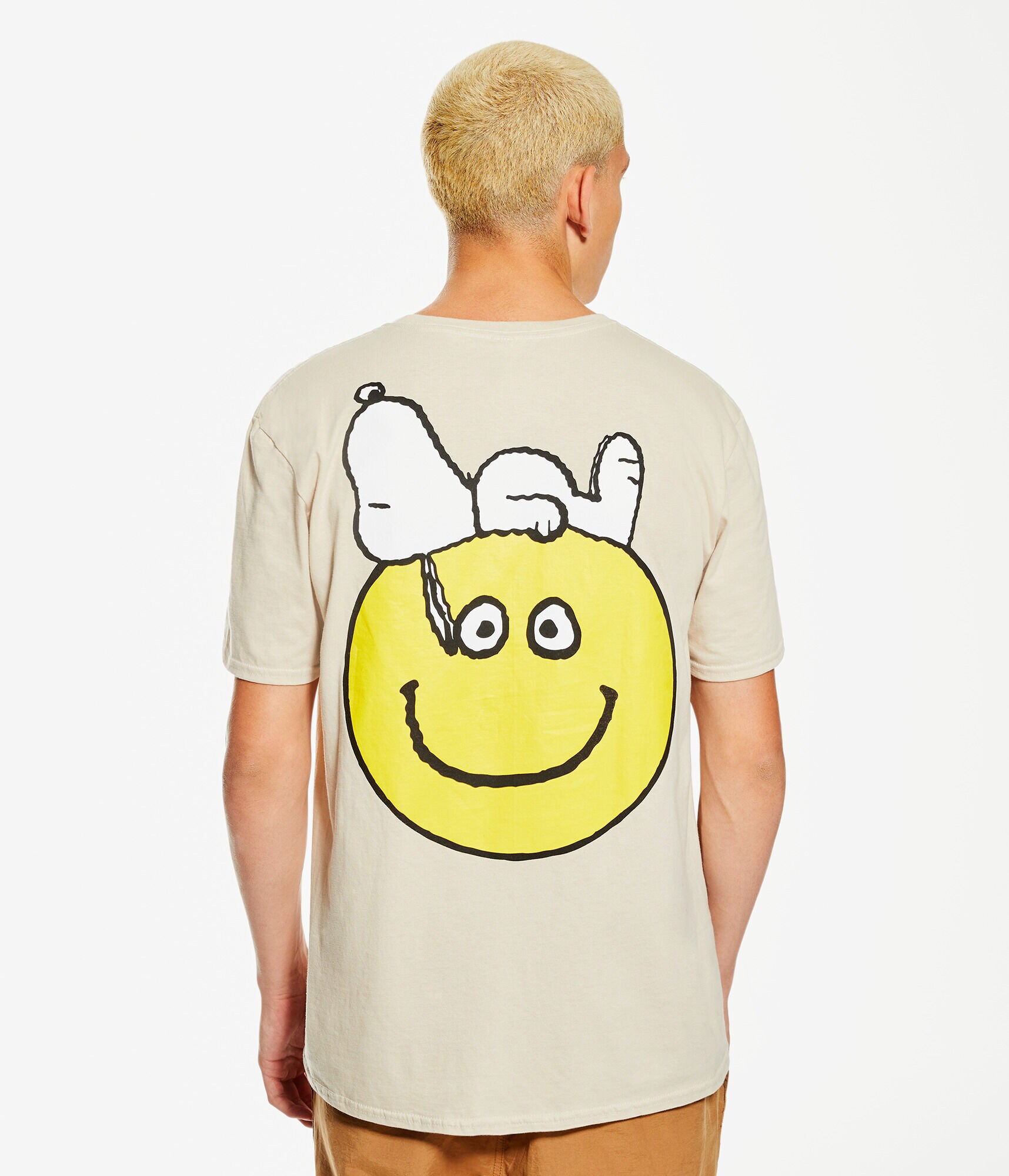 Snoopy Smiley Face Graphic Tee