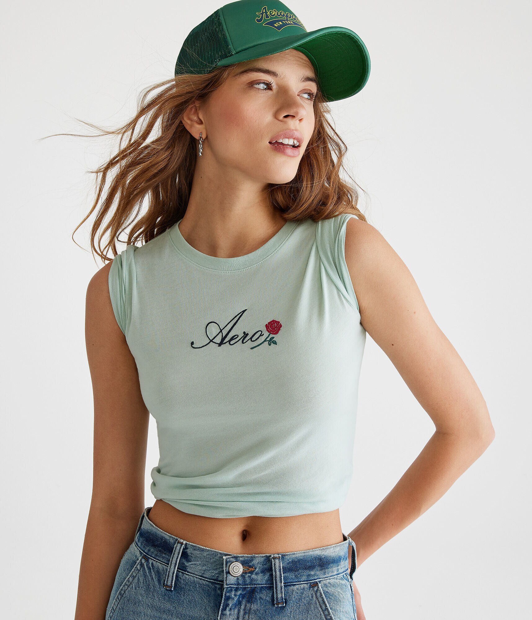 Aero Script Rose Graphic Tee