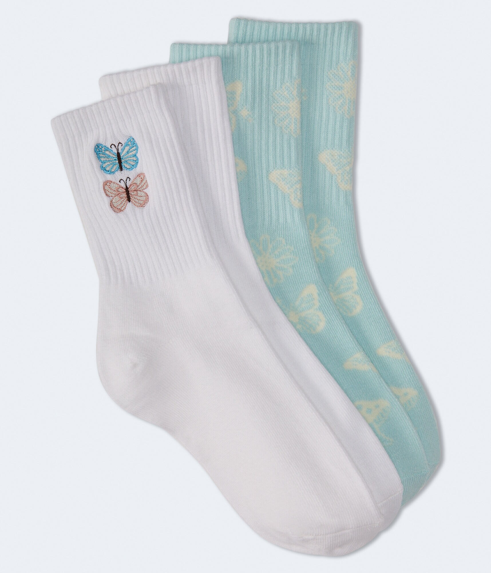Butterfly Nature Crew Sock 2-Pack