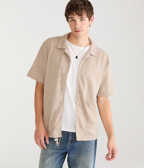 Jacquard Knit Shirt Jacquard Knit Shirt