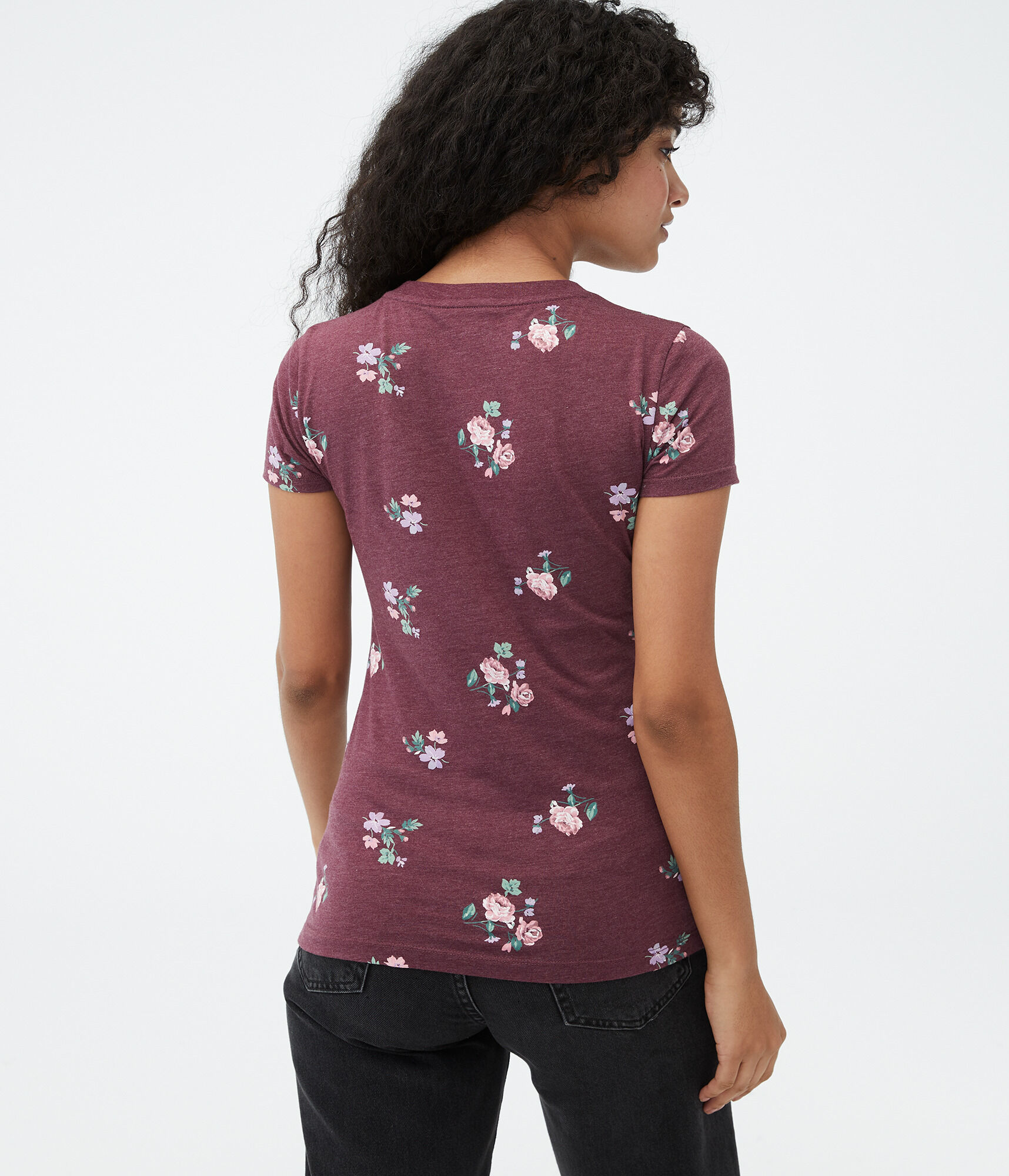 Aero Logo Floral Graphic Tee