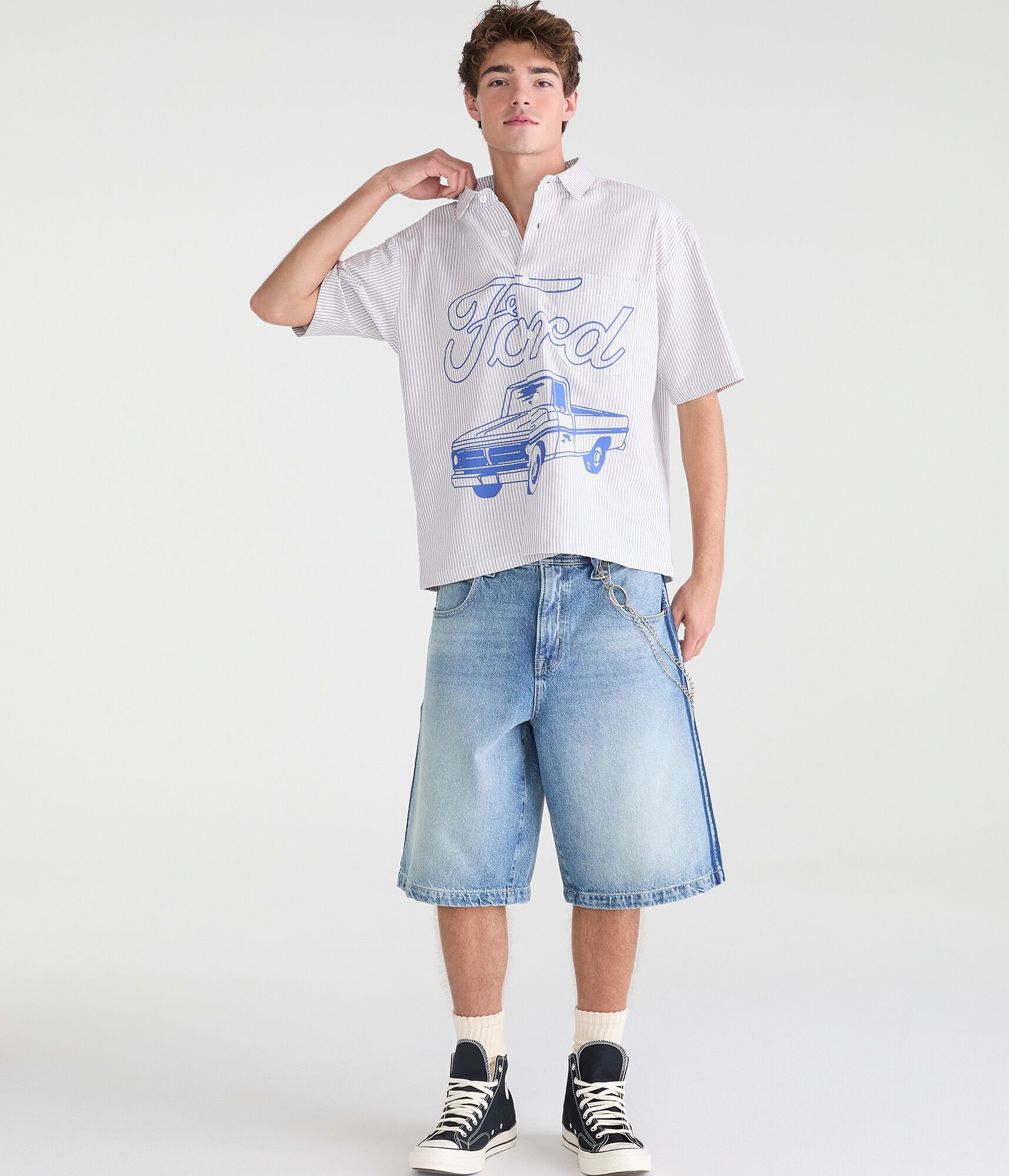 Ford Striped Boxy Shirt