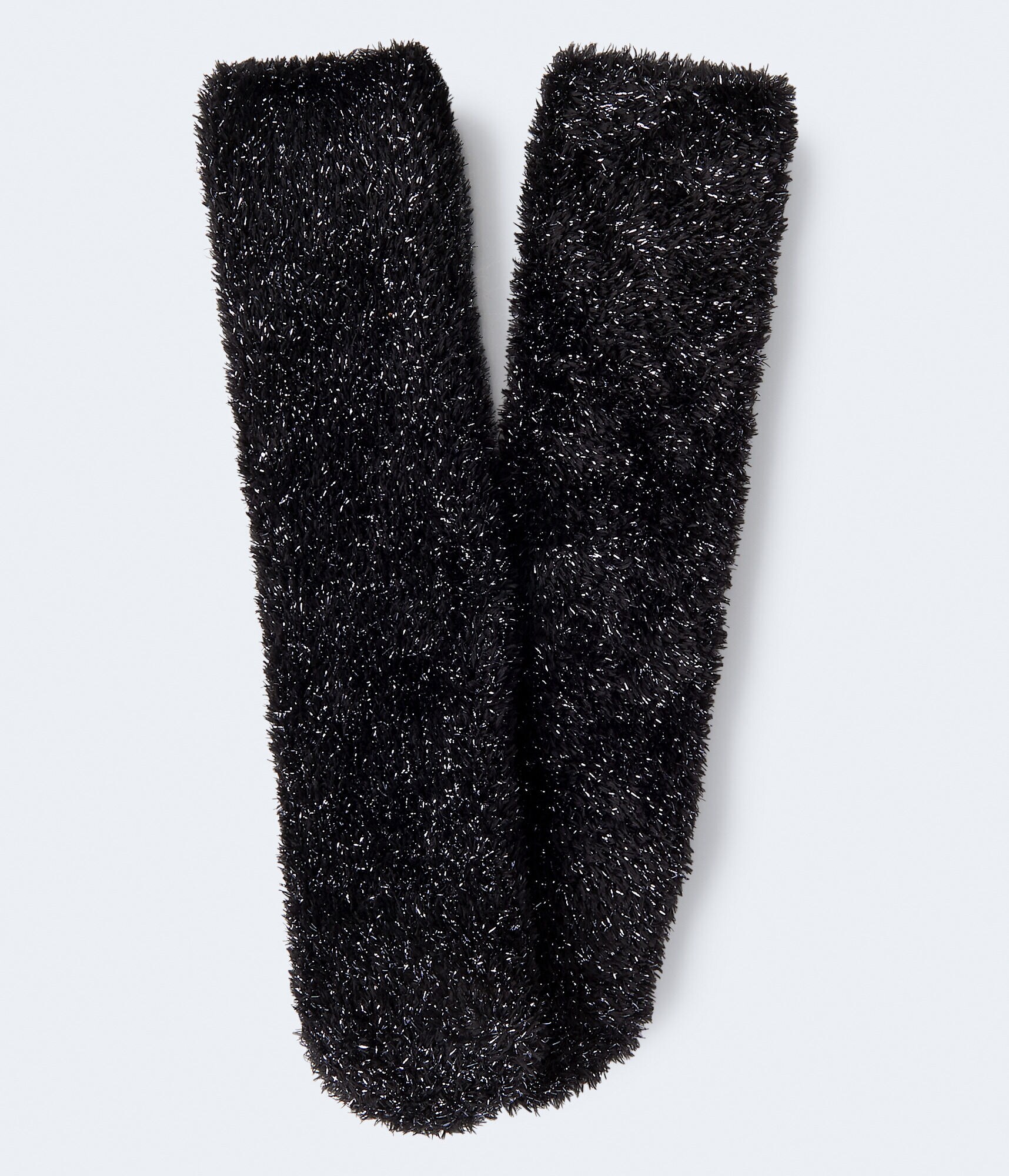 Tinsel Fuzzy Crew Socks