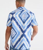 Ikat Print Camp Shirt