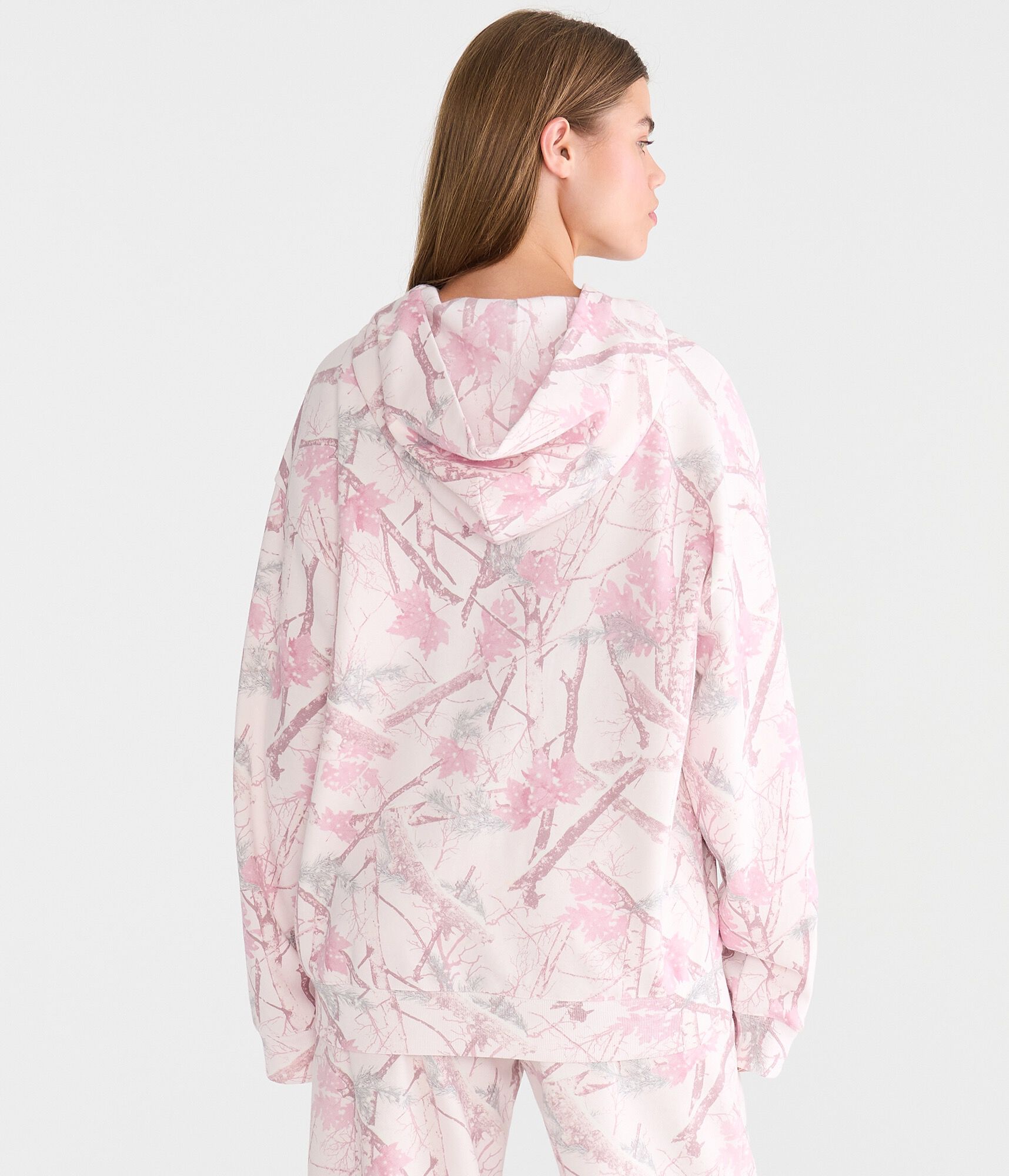 Cloud Soft Forest Camo Oversized Pullover Hoodie