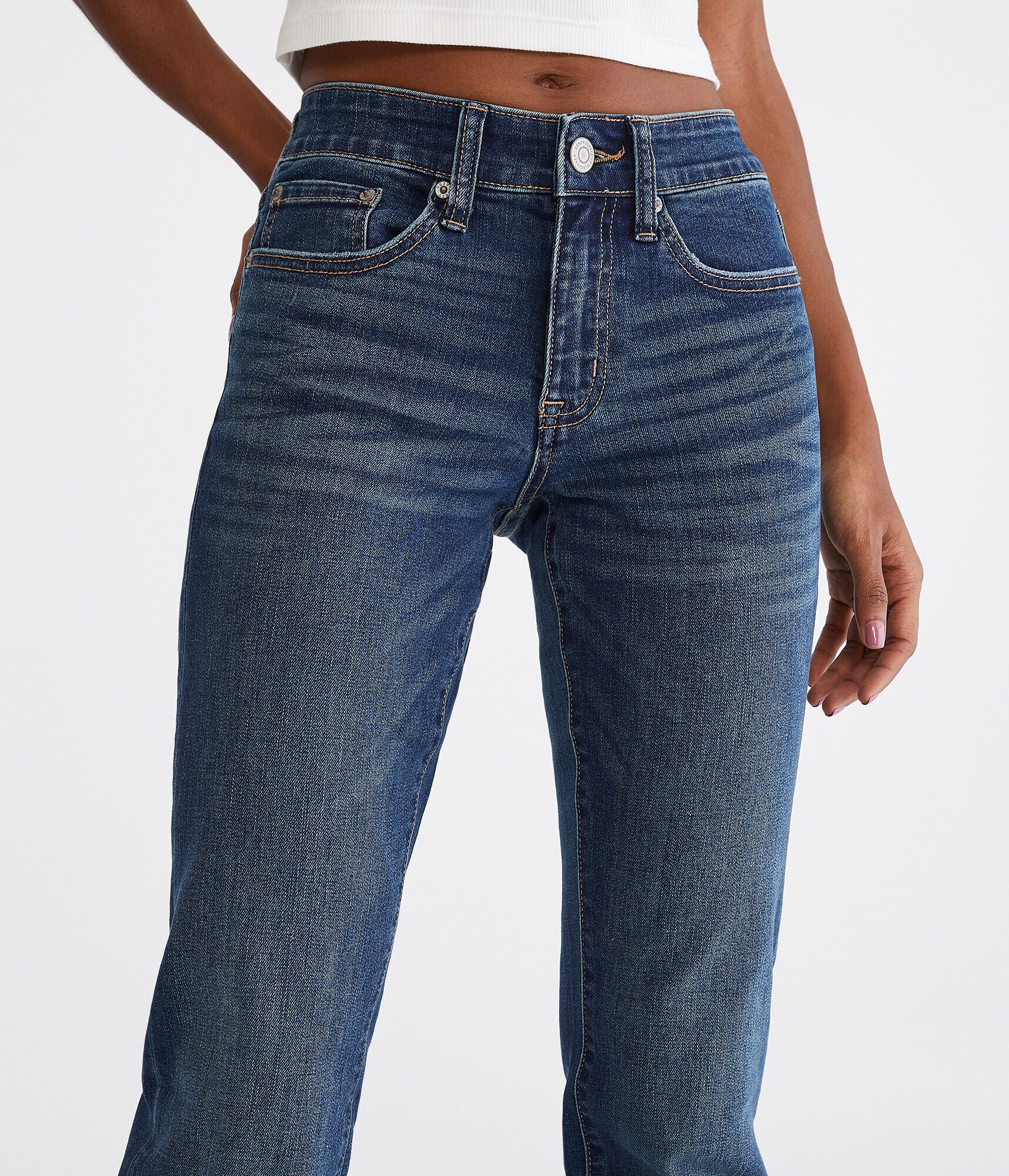 Mid-Rise Bootcut Jean
