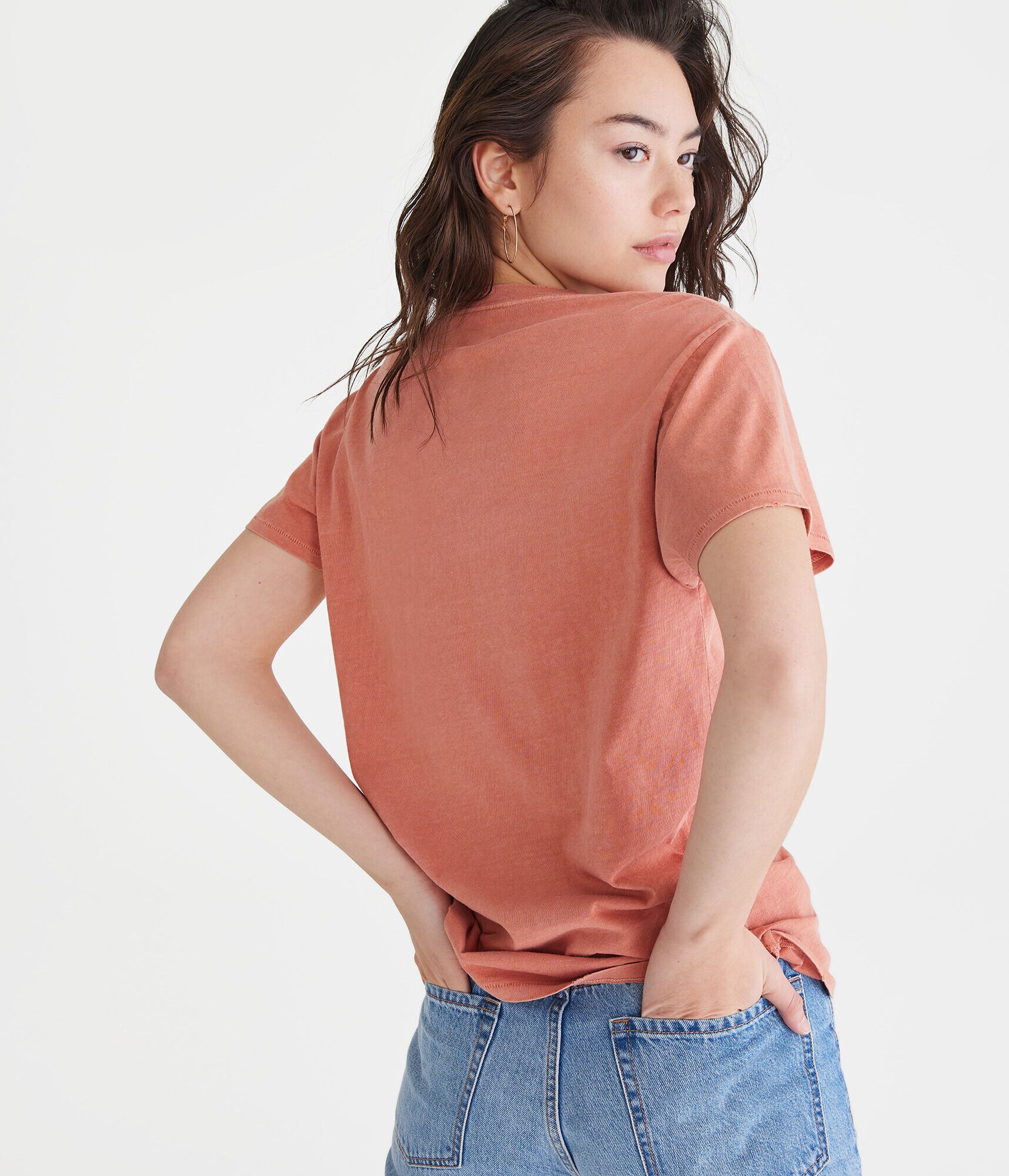 Washed Loose Fit Crew Tee