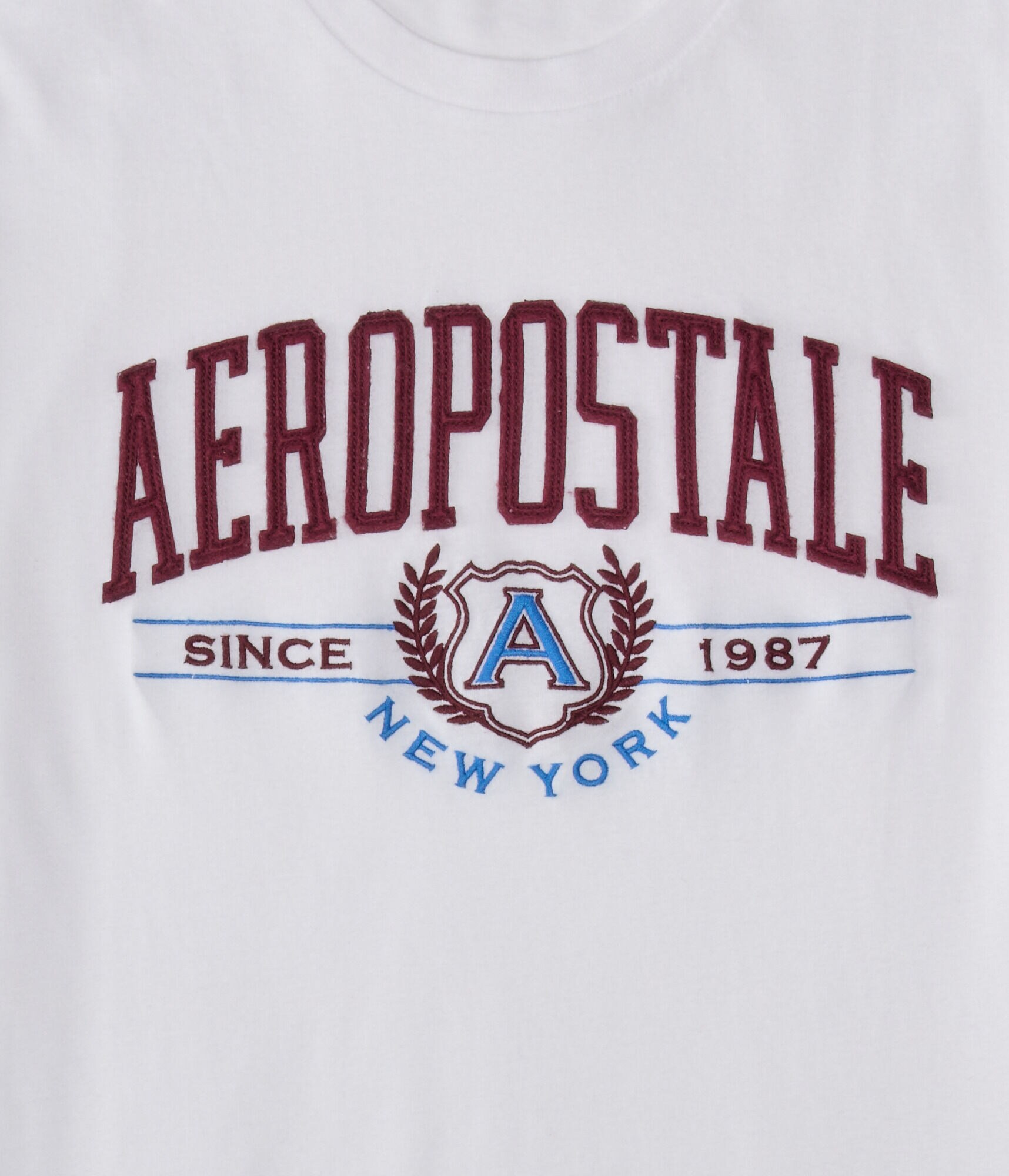 Aeropostale Laurel Logo Appliqu&amp;eacute; Graphic Tee
