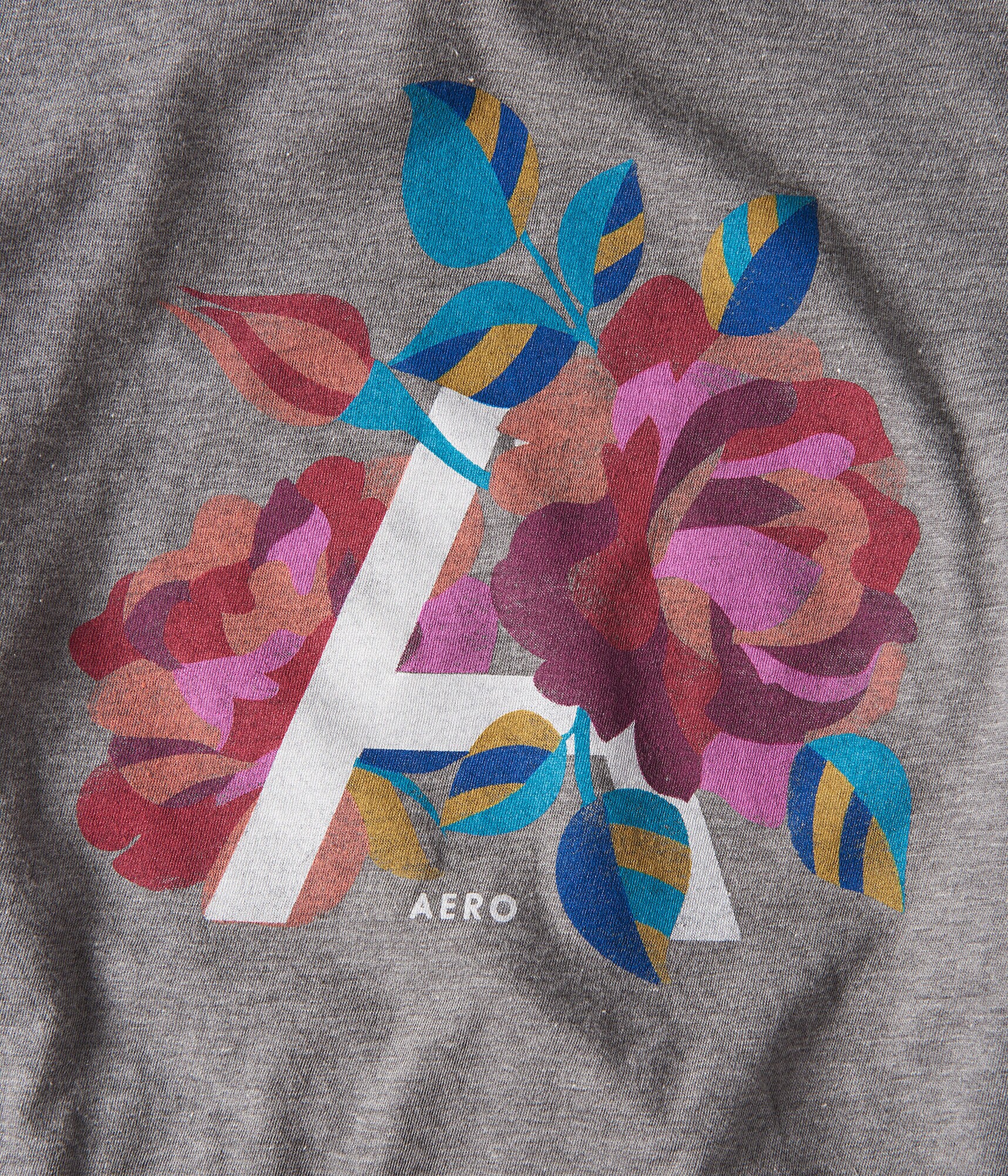 Floral "A" Graphic Tee