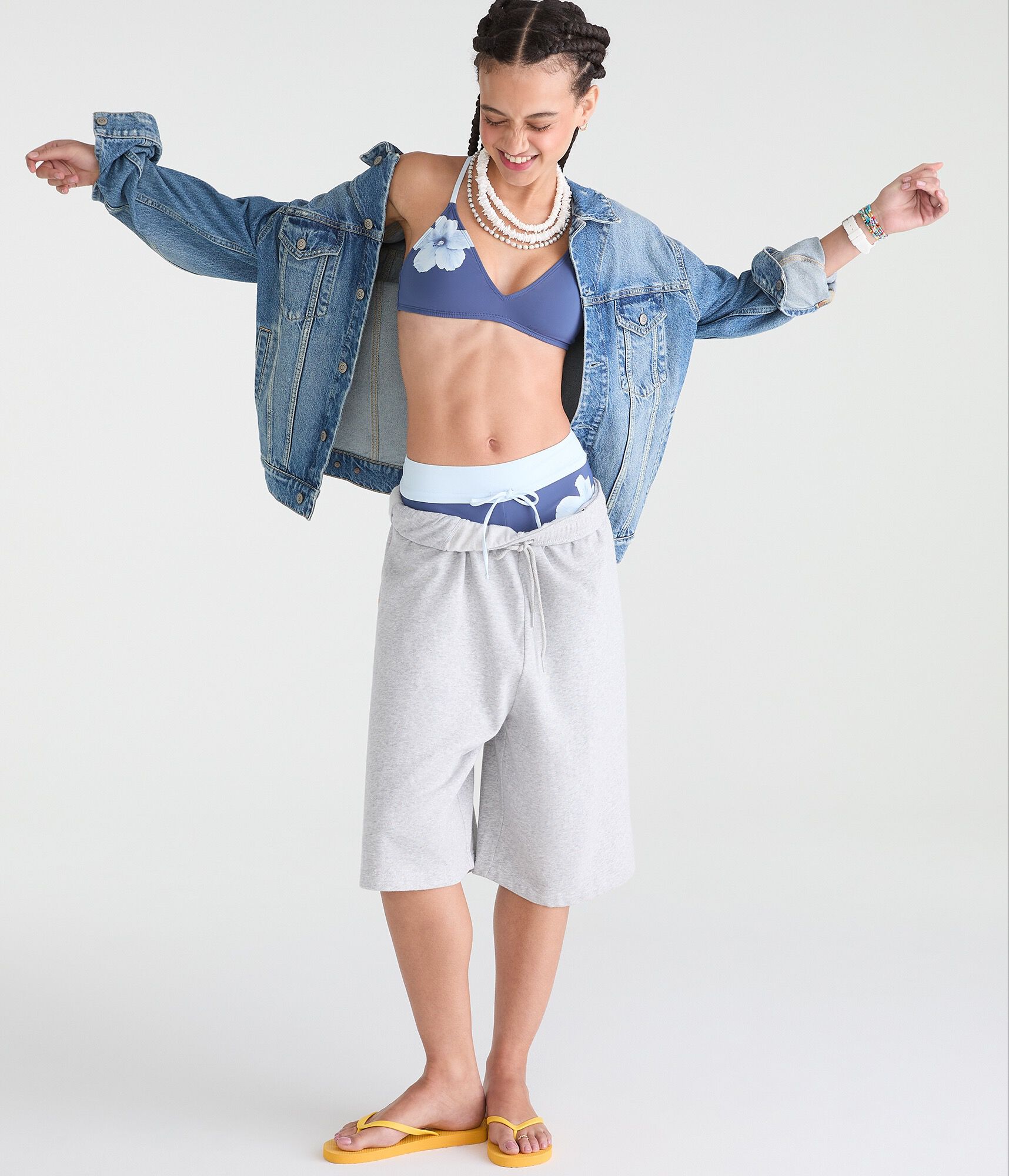 Roxy Hibiscus Triangle Bikini Top