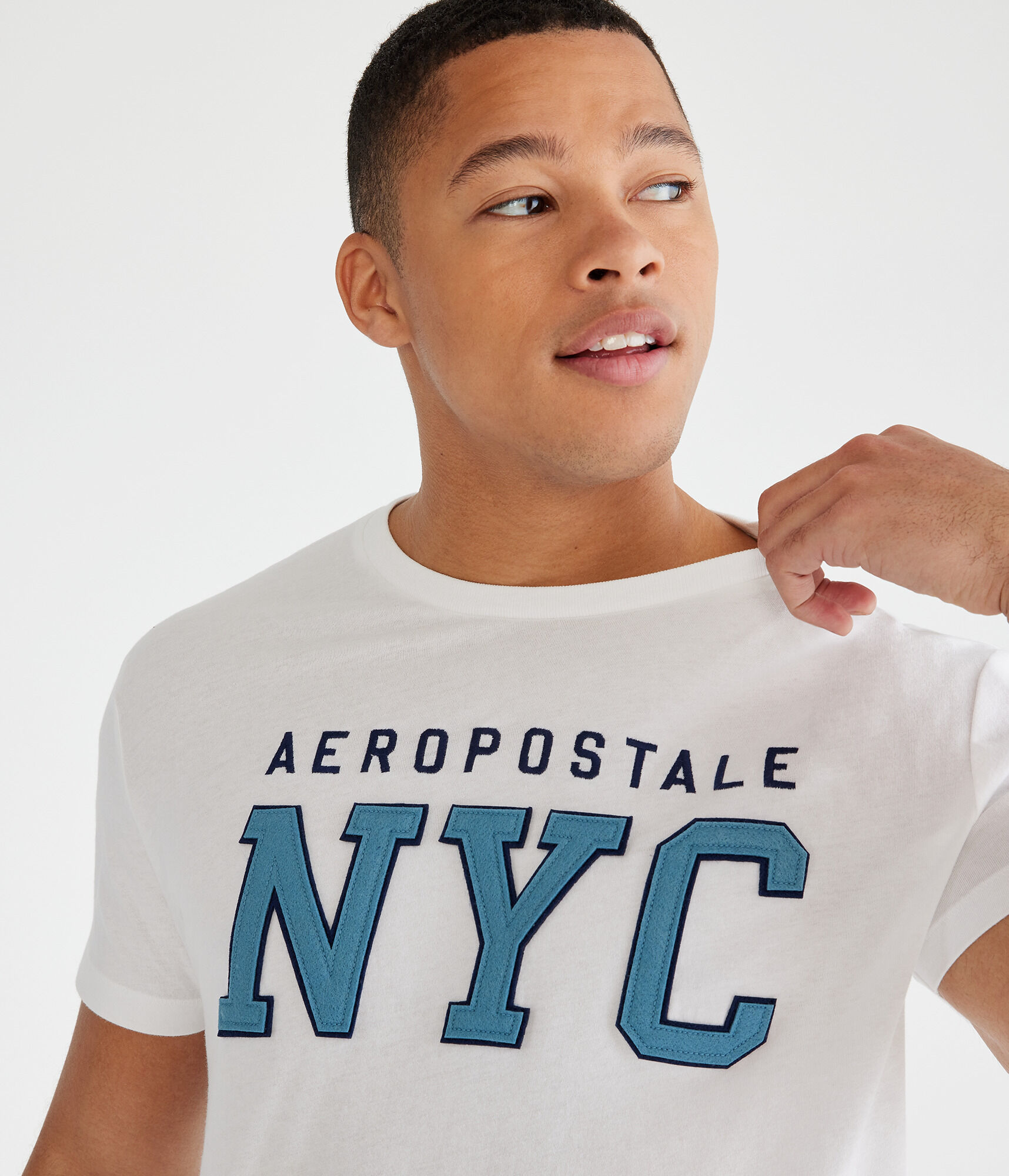 Aeropostale NYC Appliqu&eacute; Graphic Tee