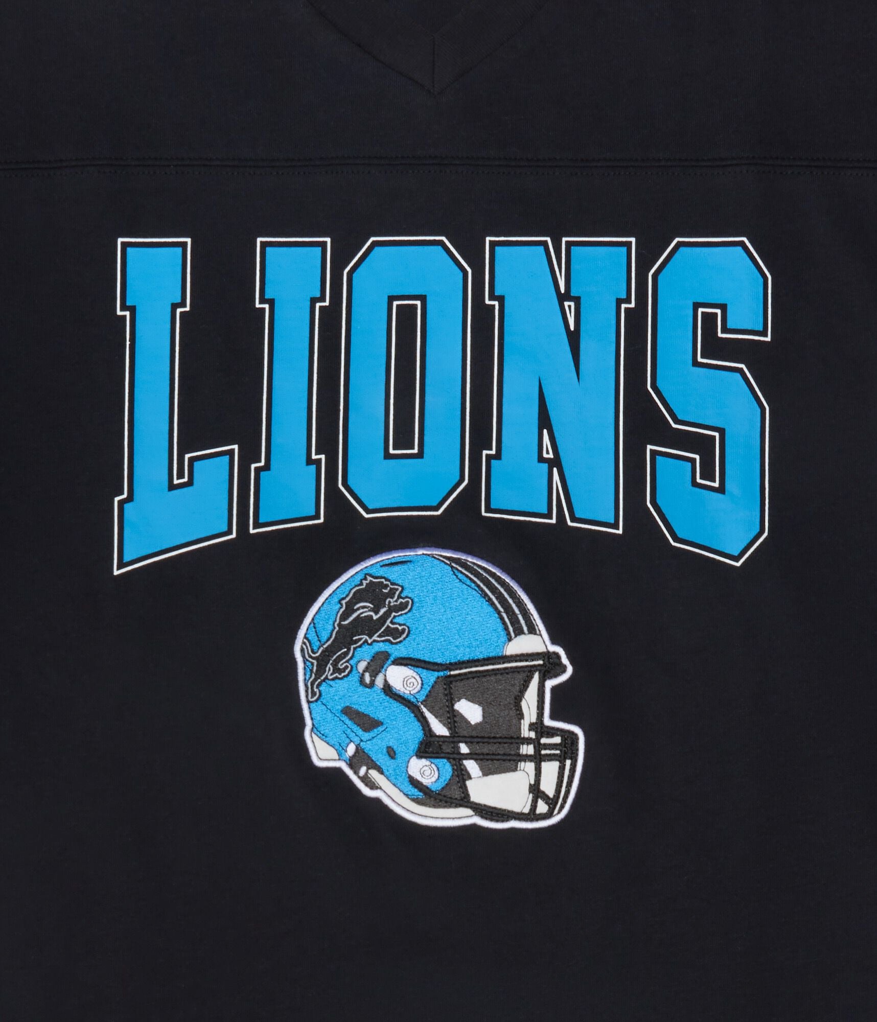 Detroit Lions Boxy V-Neck Graphic Tee