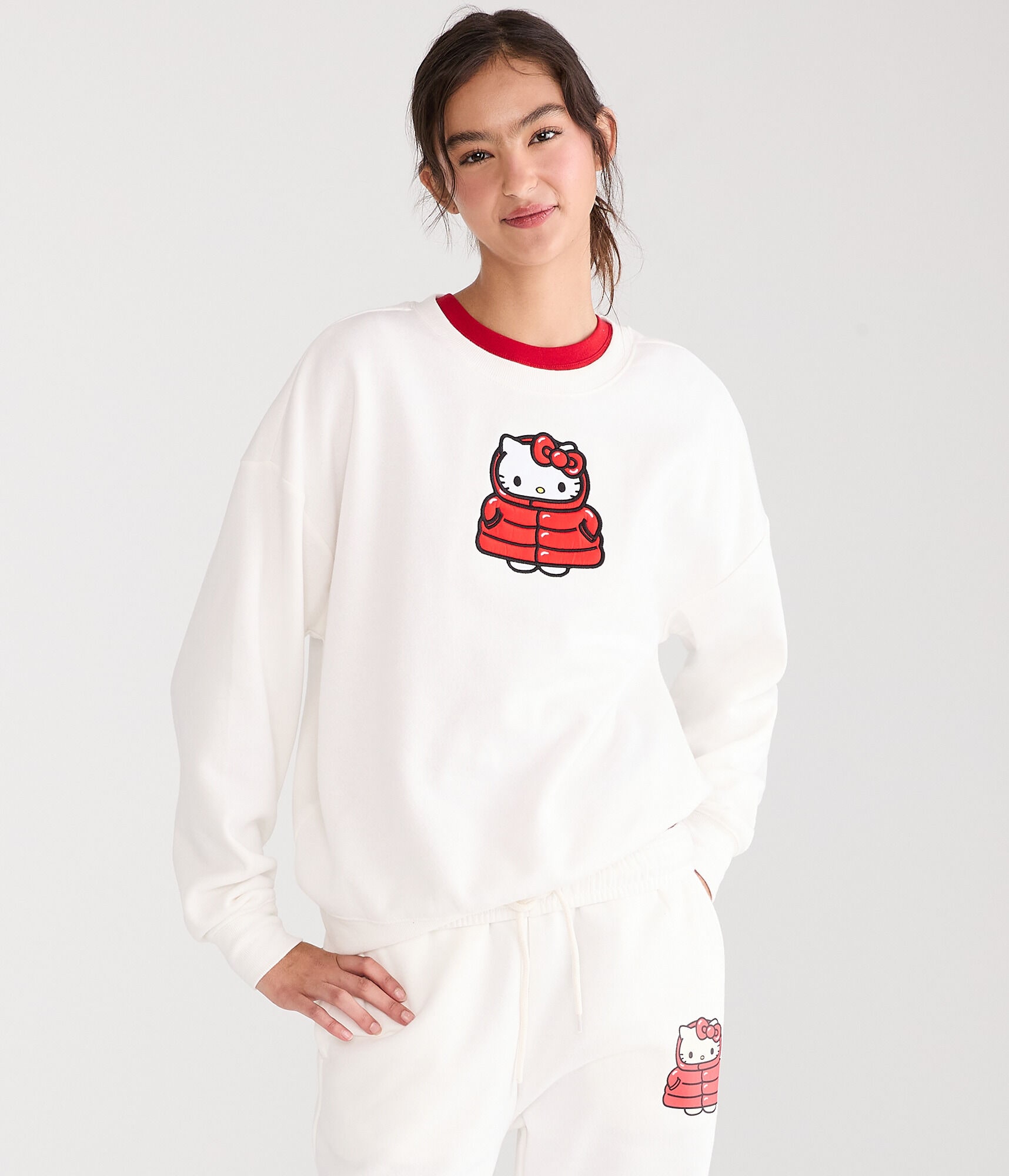 Hello Kitty and Friends | Aero Puffer Jacket Crew Sweatshirt
