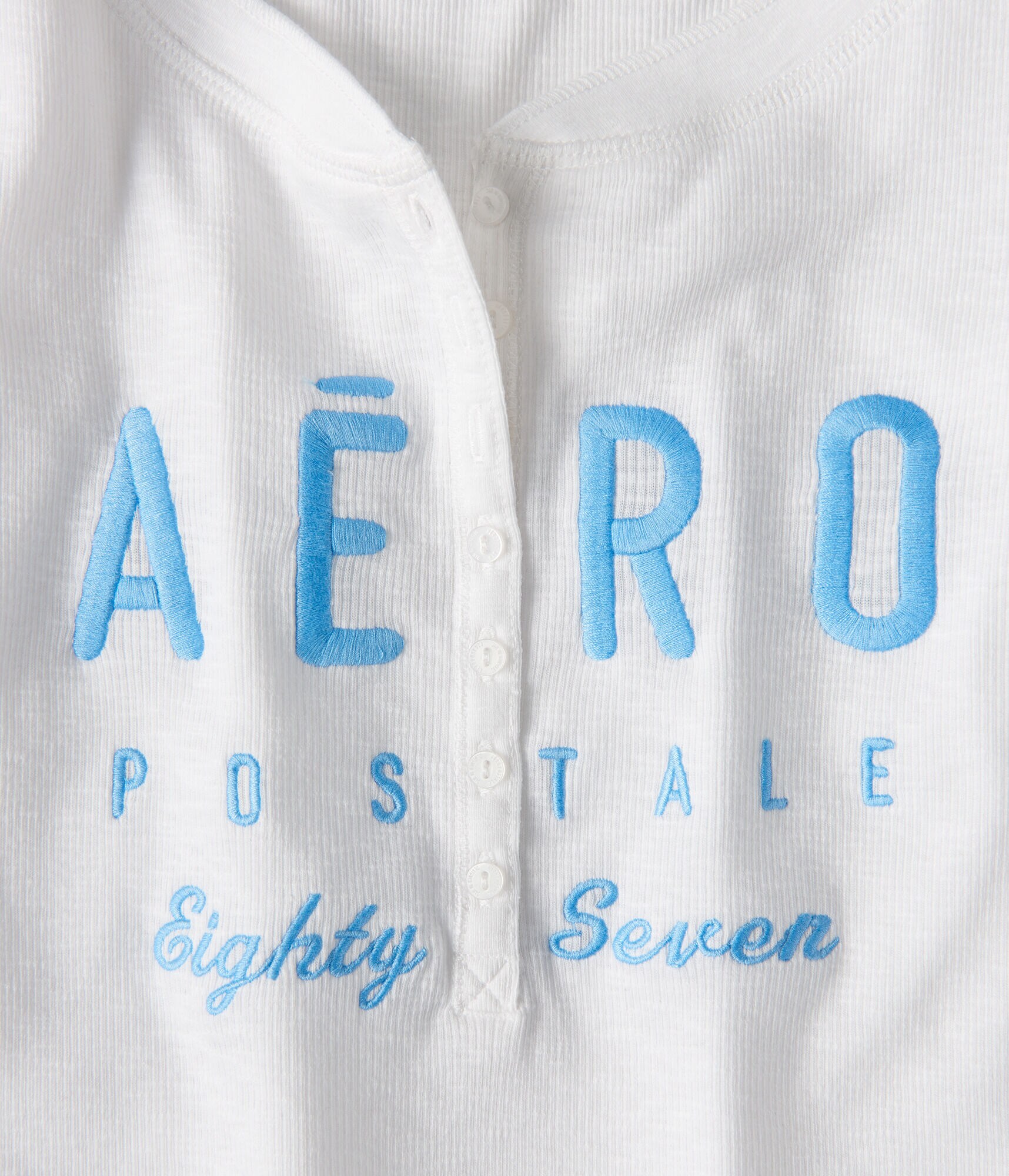 Long Sleeve Aero Eighty Seven Graphic Henley