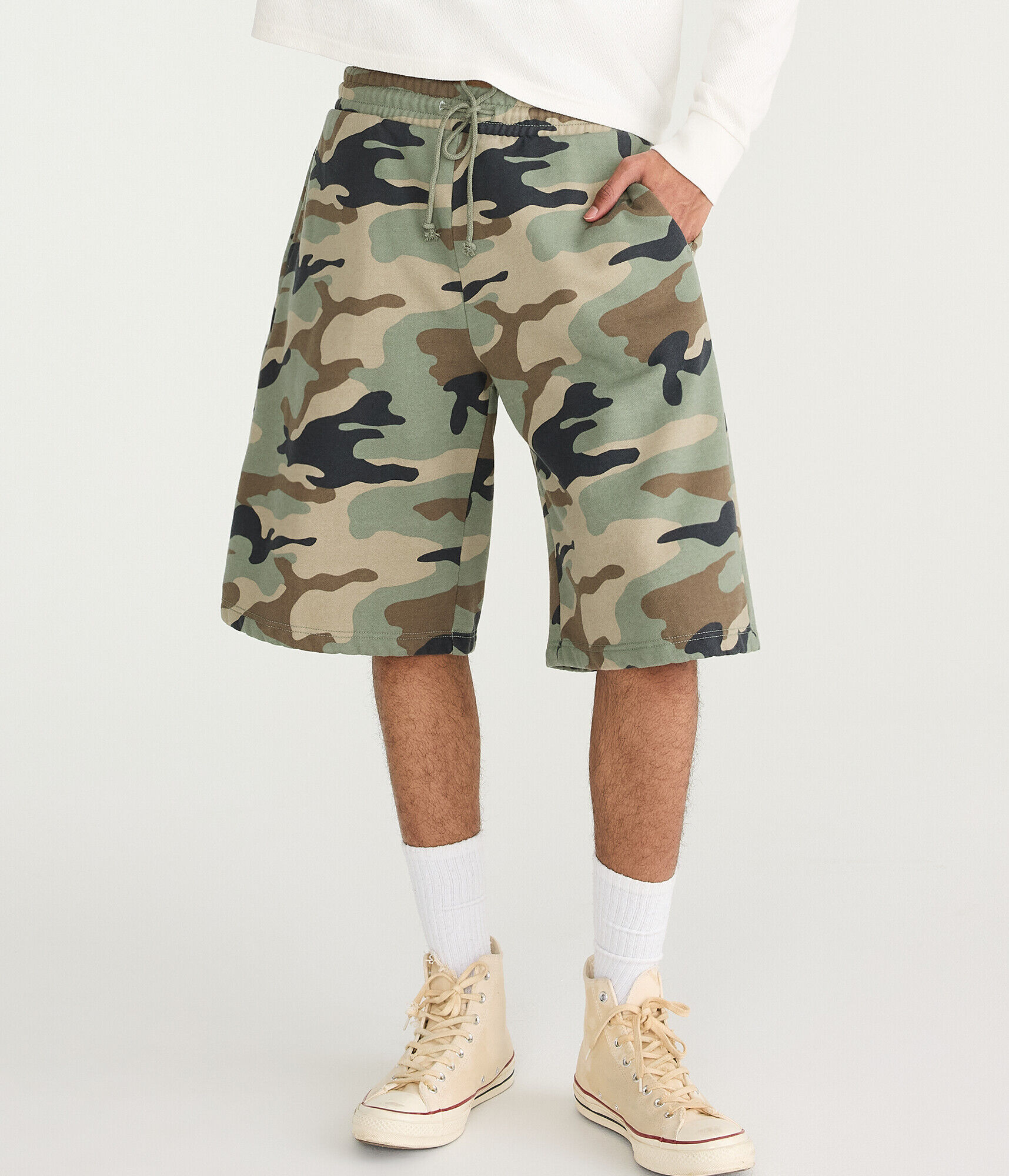 Cloud Soft Camo Super Baggy Fleece Shorts