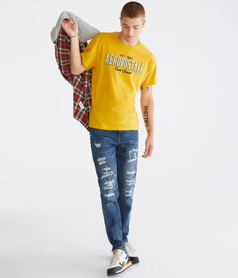 Aeropostale East Coast Appliqué Graphic Tee