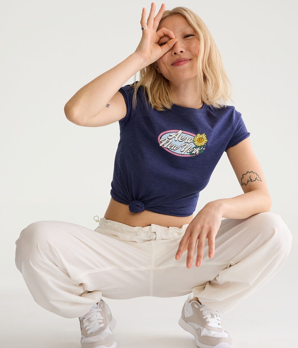 Aero New York Daisy Graphic Tee