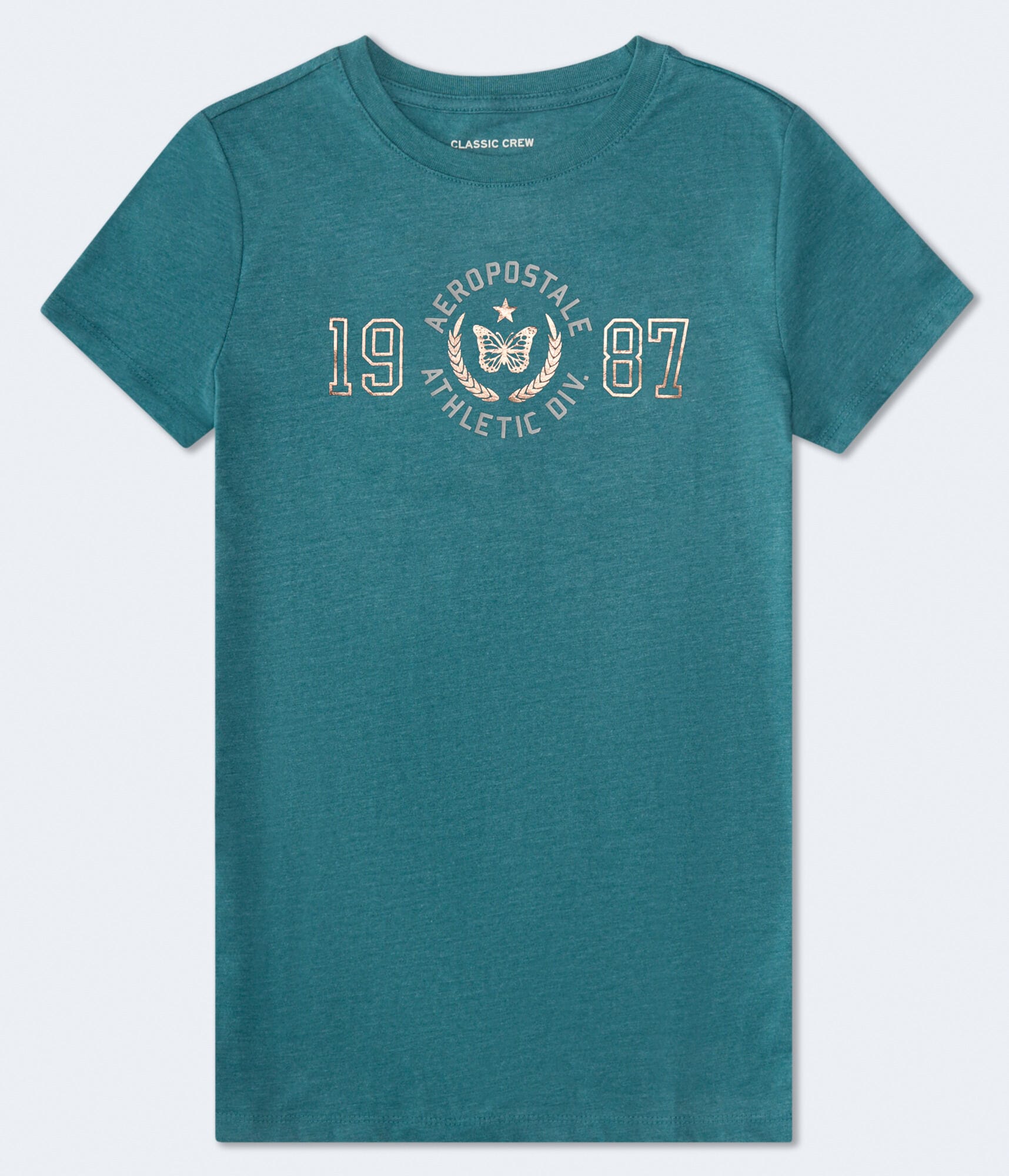 Aeropostale 1987 Butterfly Foil Graphic Tee
