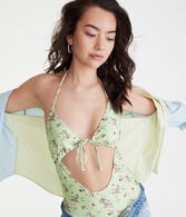 Floral Halter Monokini