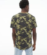 Camo Print Graphic Tee
