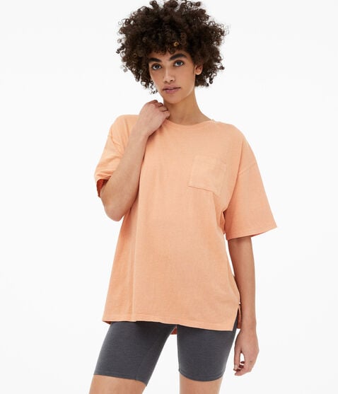 Washed Boyfriend Crew Pocket Tee